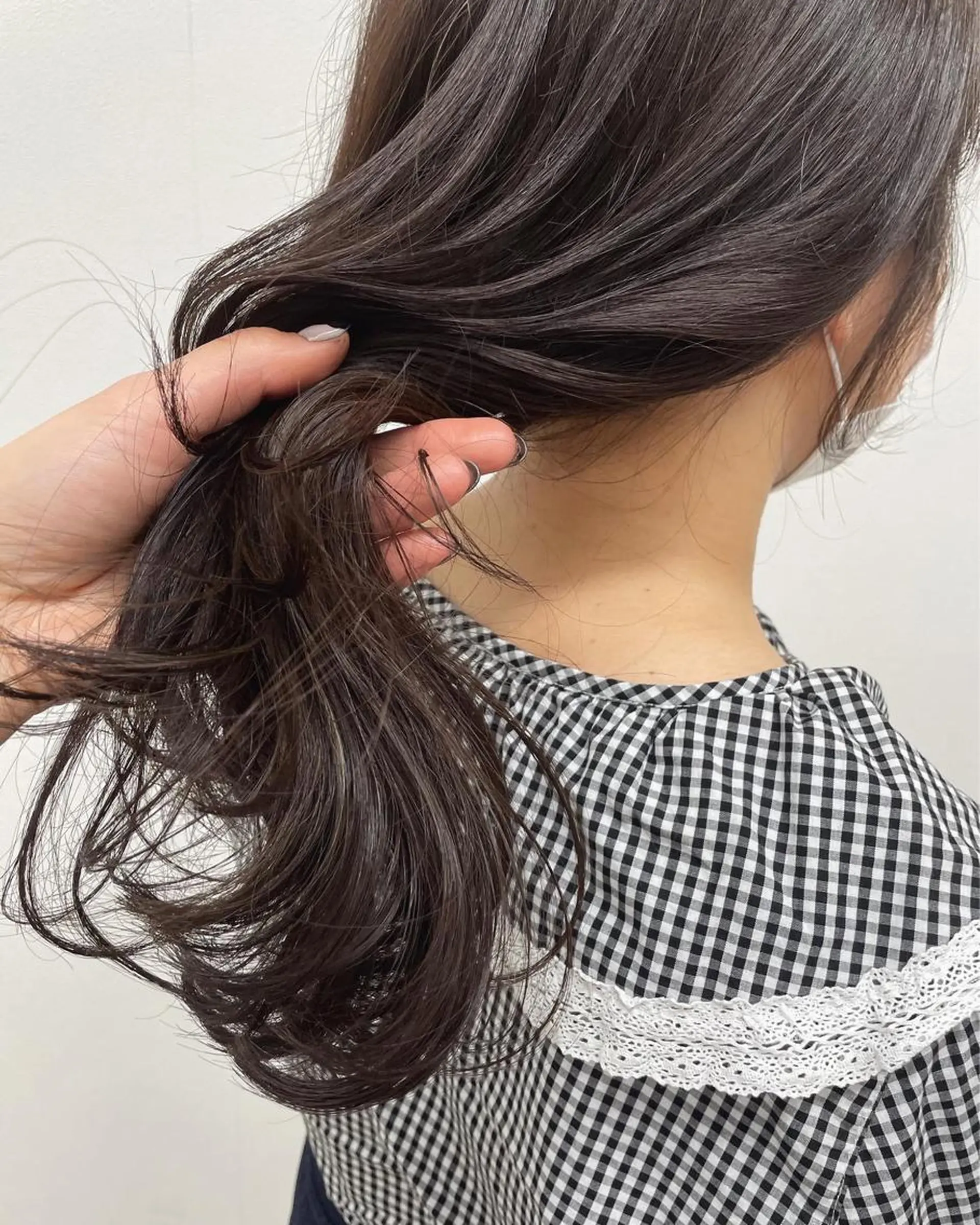 ロング カラー ヘアアレンジ アッシュ アッシュブラウン ブラウンカラー ヨシンモリ ロング カット ヘアカラー トリートメント 酸性縮毛矯正🧴韓国 レイヤー/髪質改善のヘアスタイル