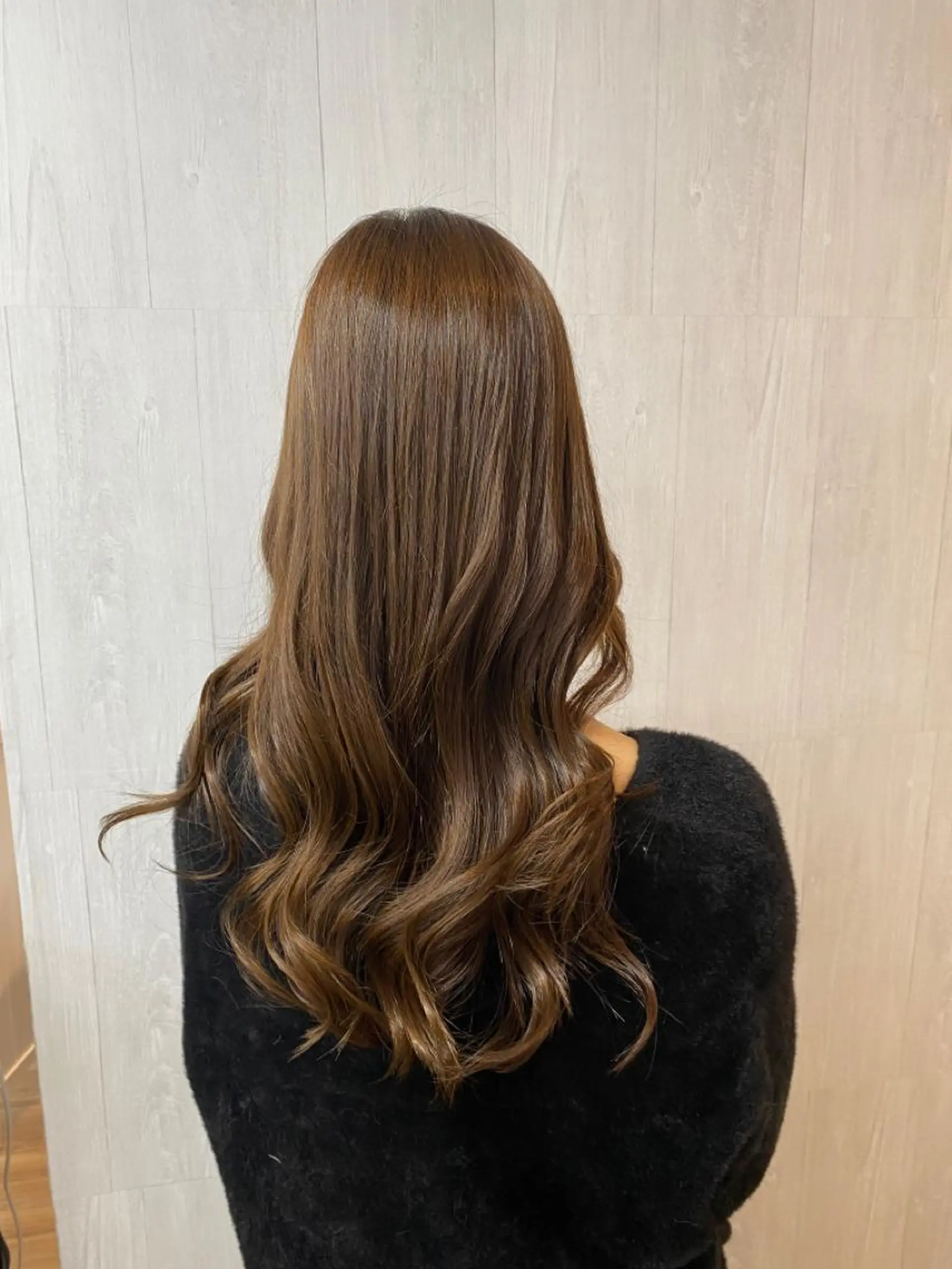 ロング カラー ヘアアレンジ ブラウンカラー ショコラブラウン トリートメント カット ヘアカラー トリートメント ヘッドスパ GLOSS 心斎橋 山上のヘアスタイル