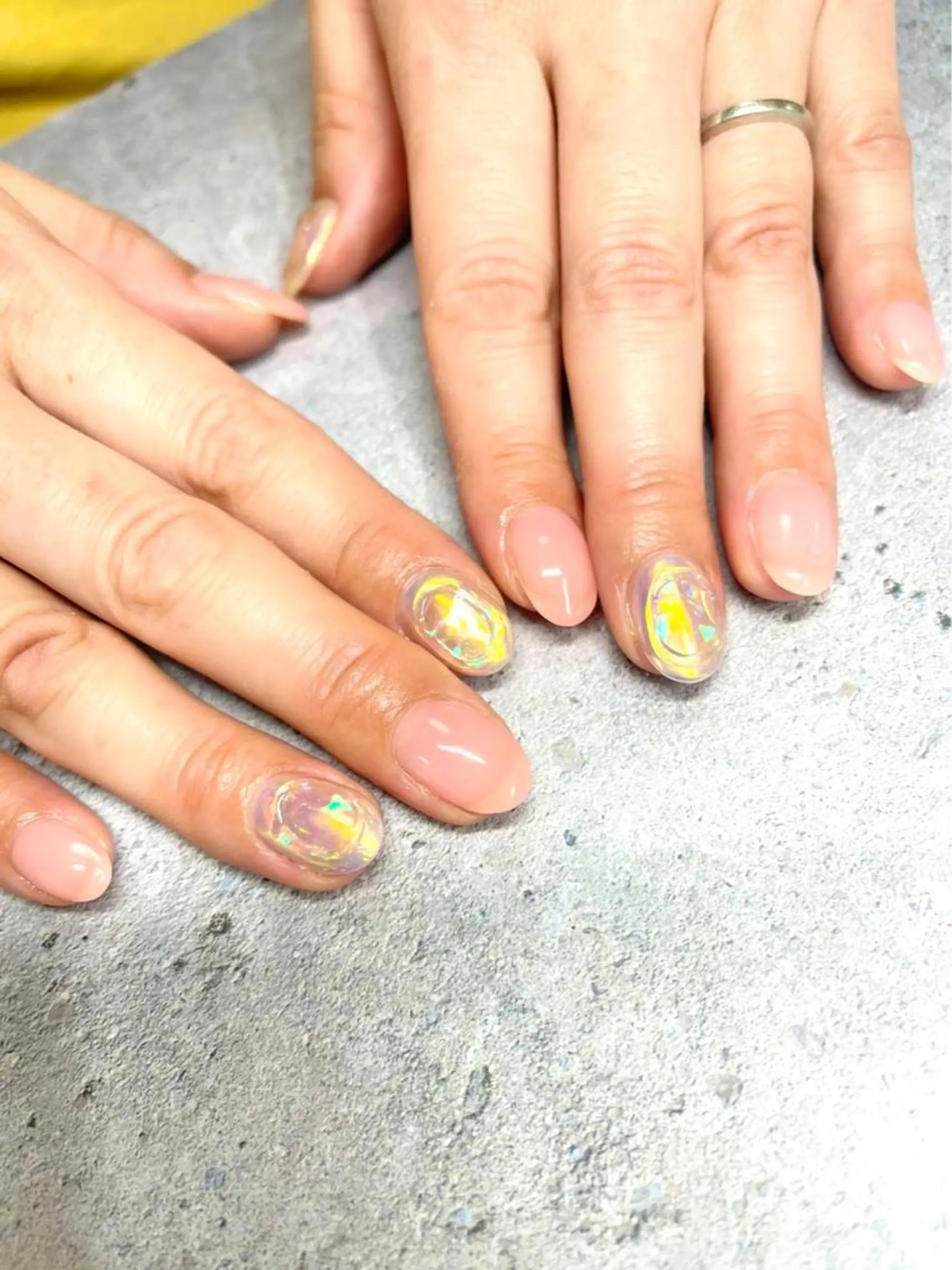 ネイル 氷ネイル・うるうるネイル clover nailのネイルデザイン