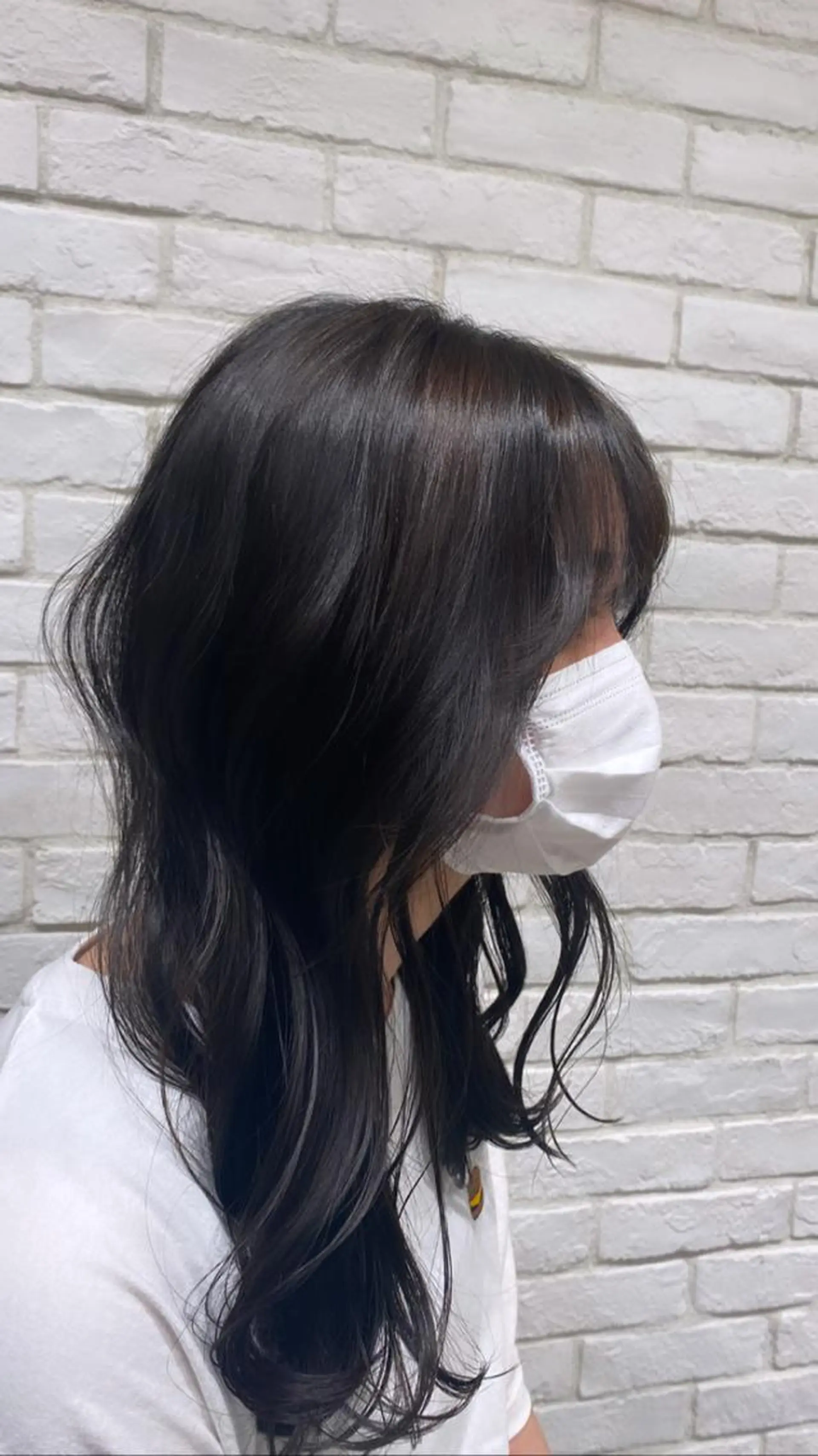 ロング カラー アッシュ ブルーカラー ブルーアッシュ 透明感カラー 韓国風ヘア 似合わせ大人ショート ◎TheC 西野瑛斗のヘアスタイル