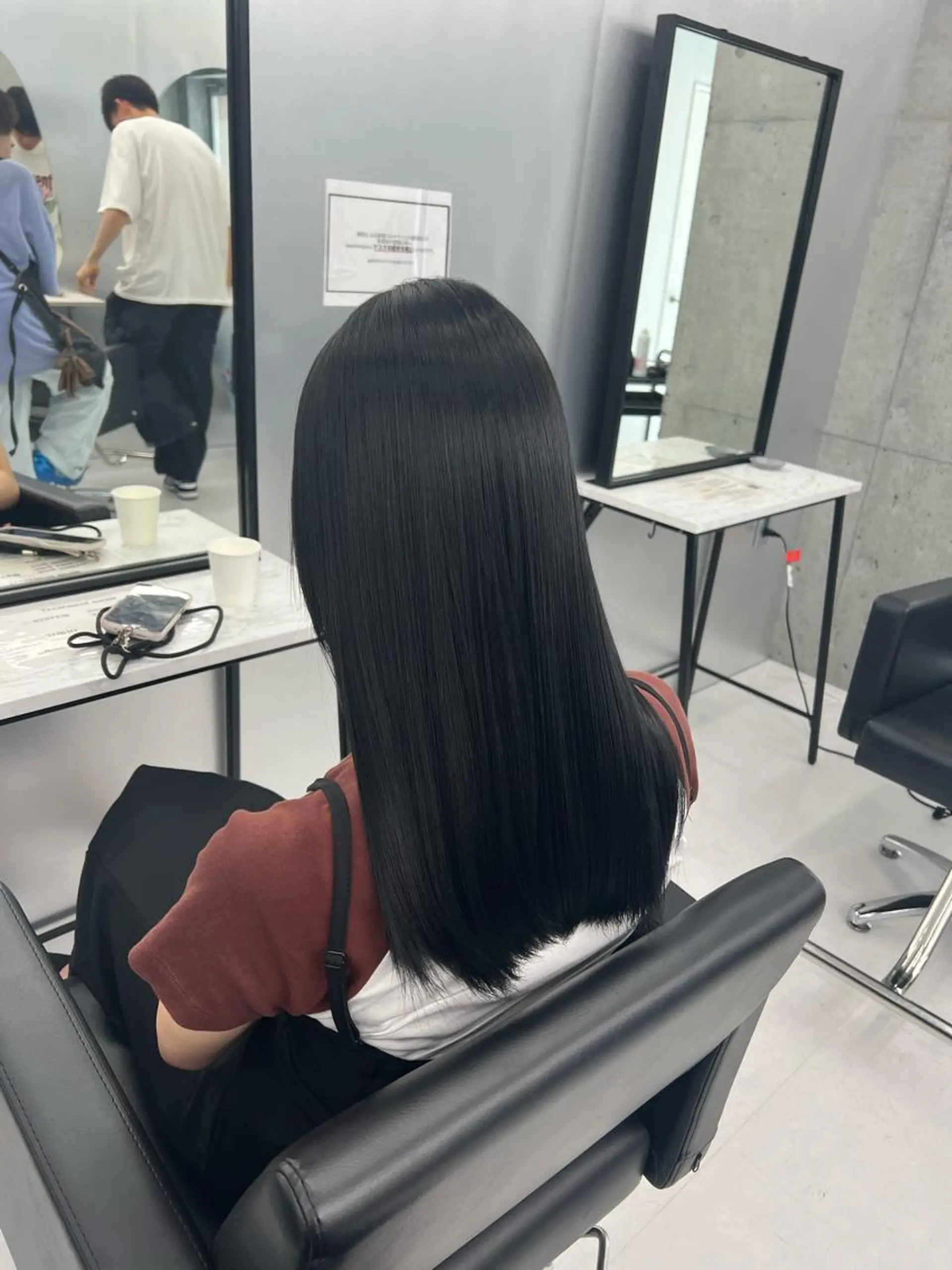 ロング カラー 👑垢抜け韓国ヘア ハッシュカット唯澄のヘアスタイル