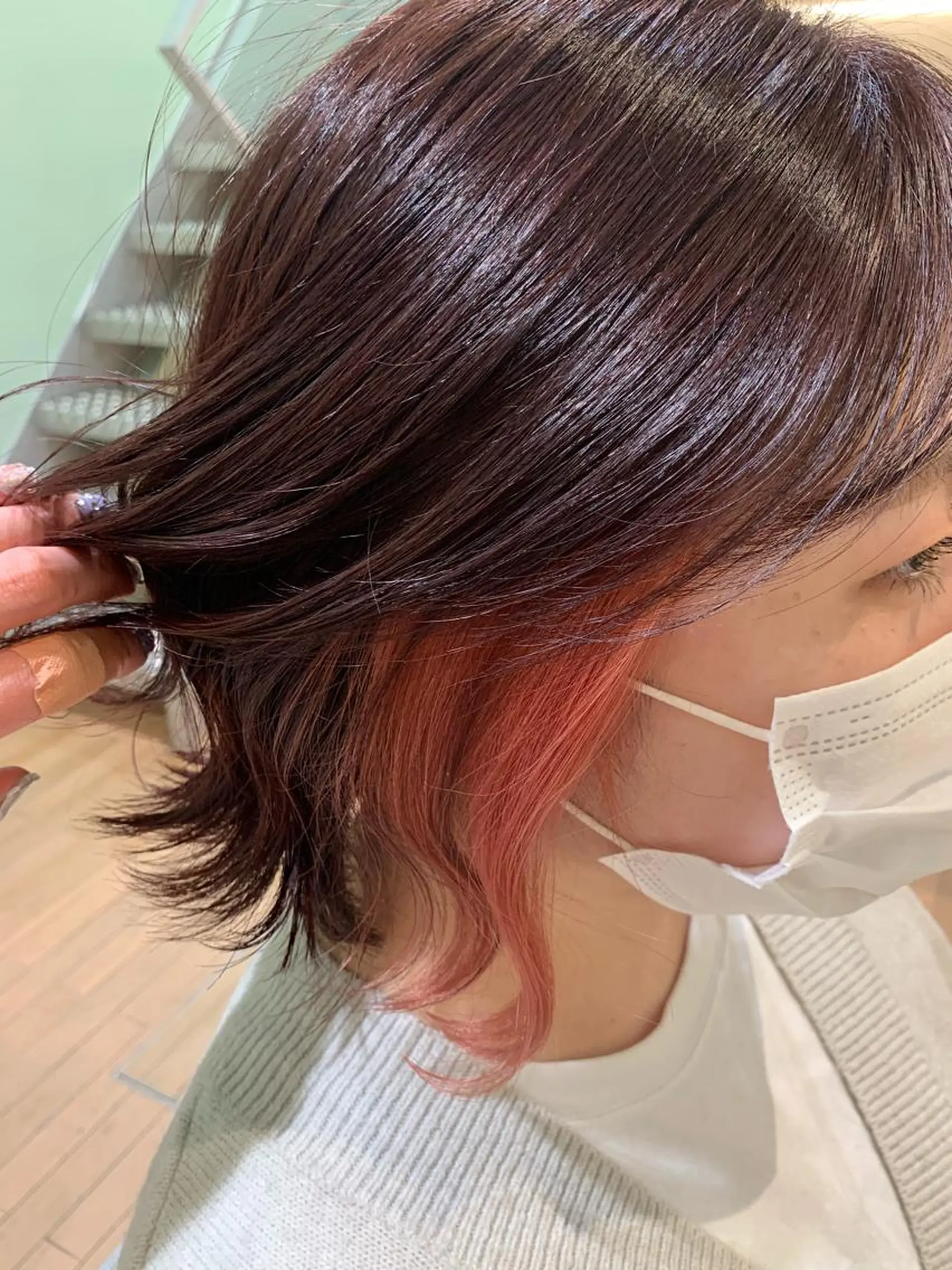 カラー インナーカラー 村松 萌のヘアスタイル