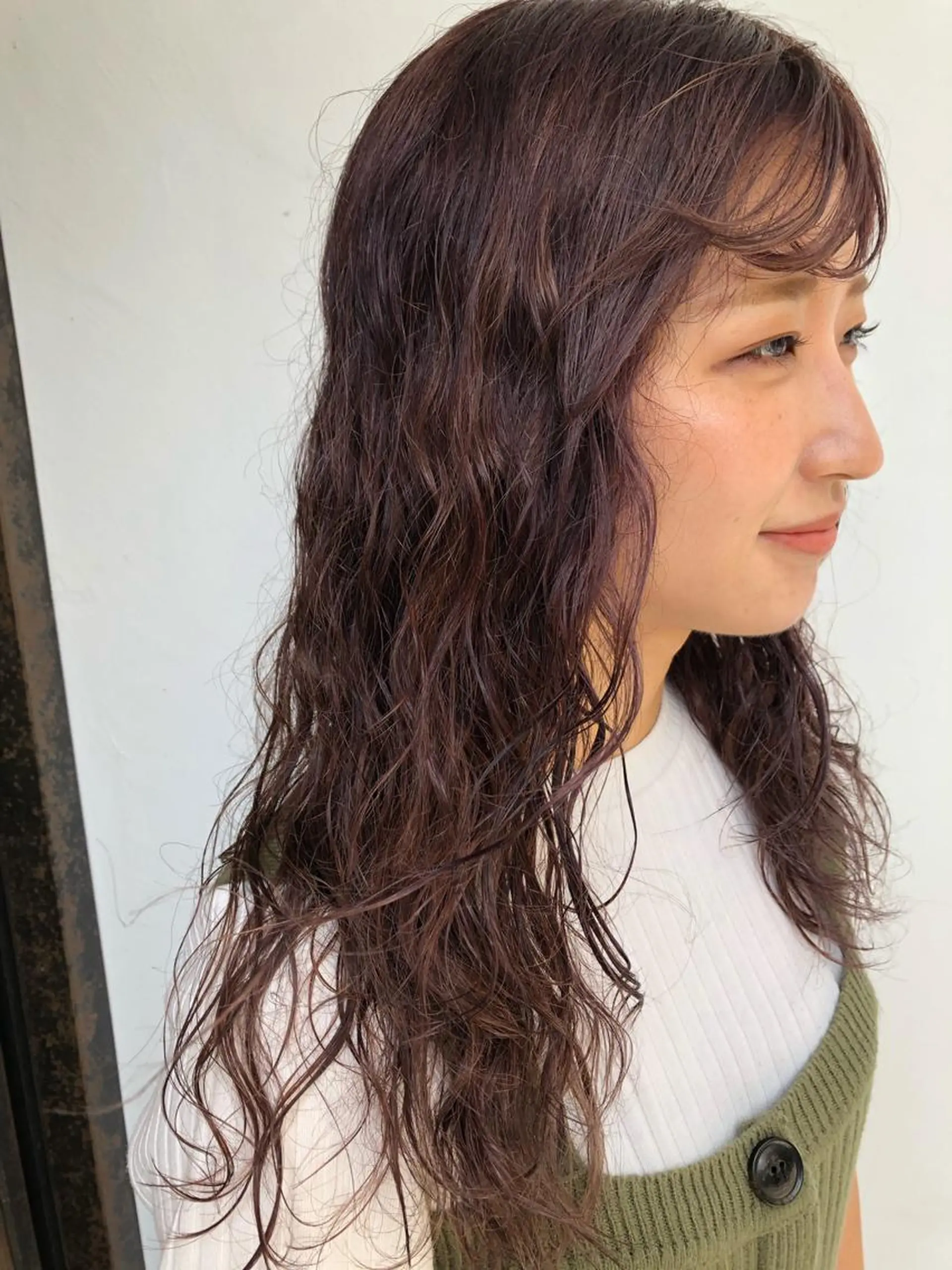 ロング パーマ 幸喜 美咲のヘアスタイル