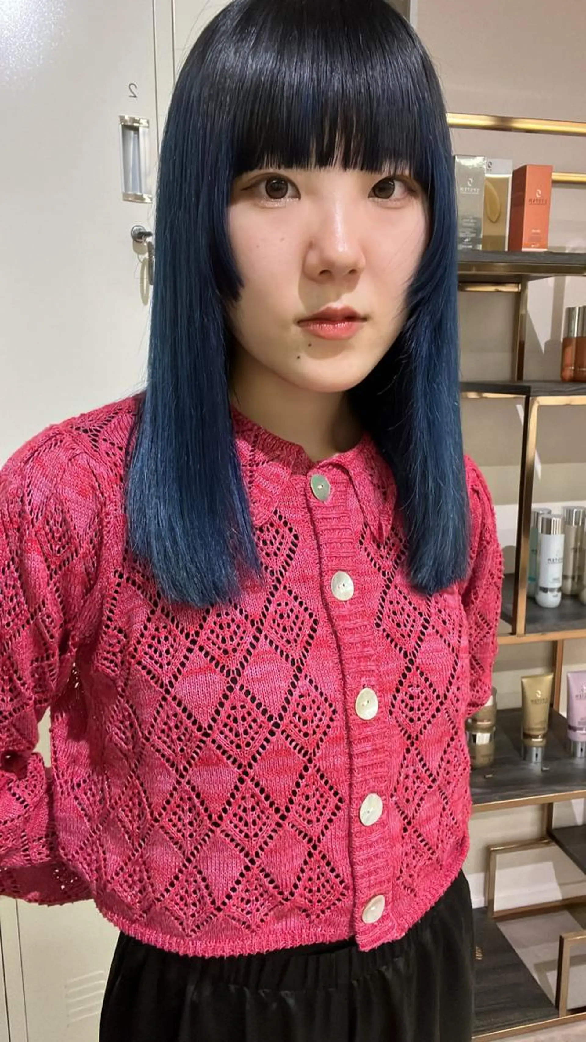 セミロング カラー カット ヘアカラー mEg hair creation 新川崎所属・カラー/塚原里沙 川崎のヘアスタイル