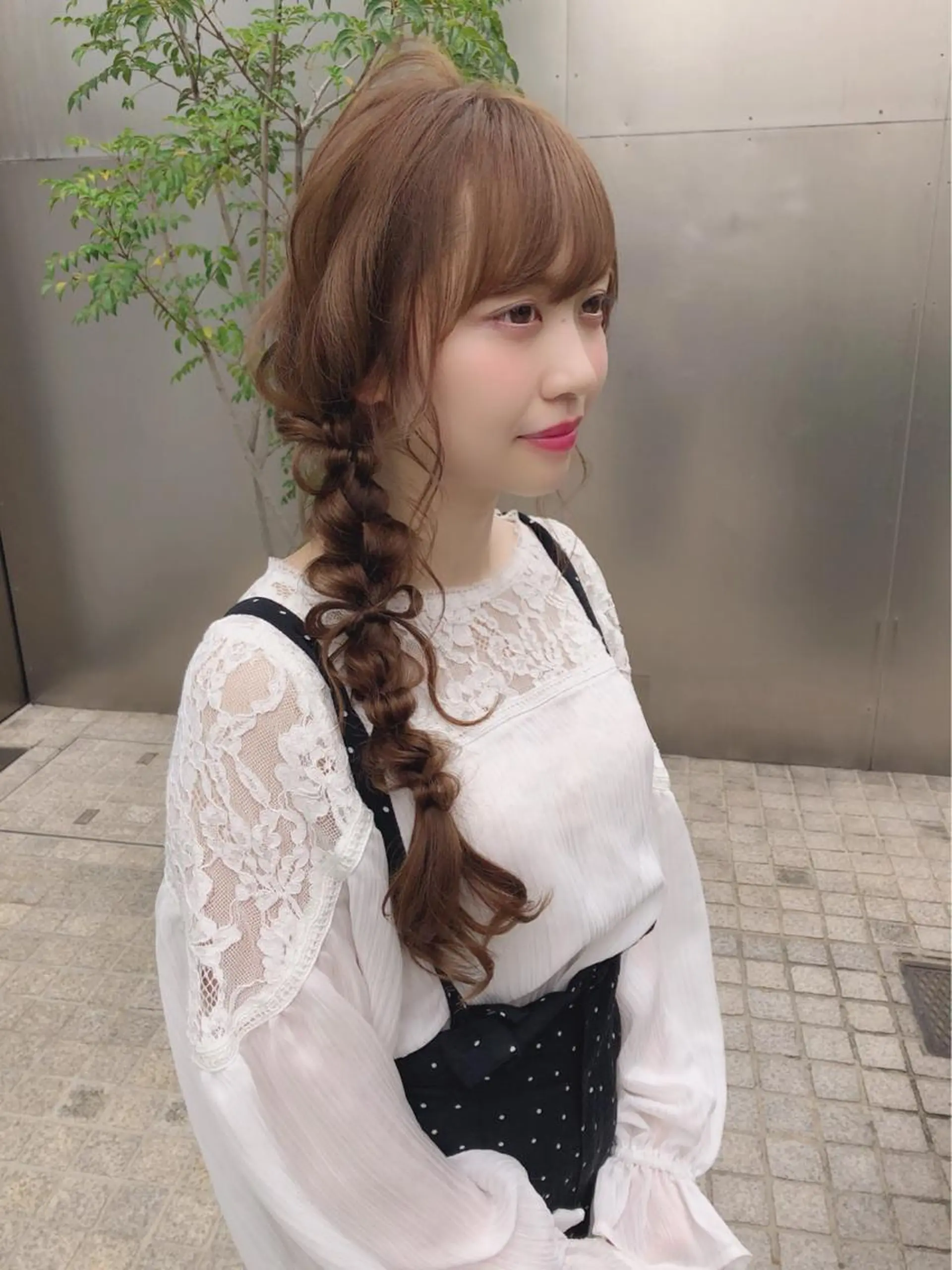 セミロング カラー ヘアアレンジ autre所属・大久保 ひでなりのヘアスタイル