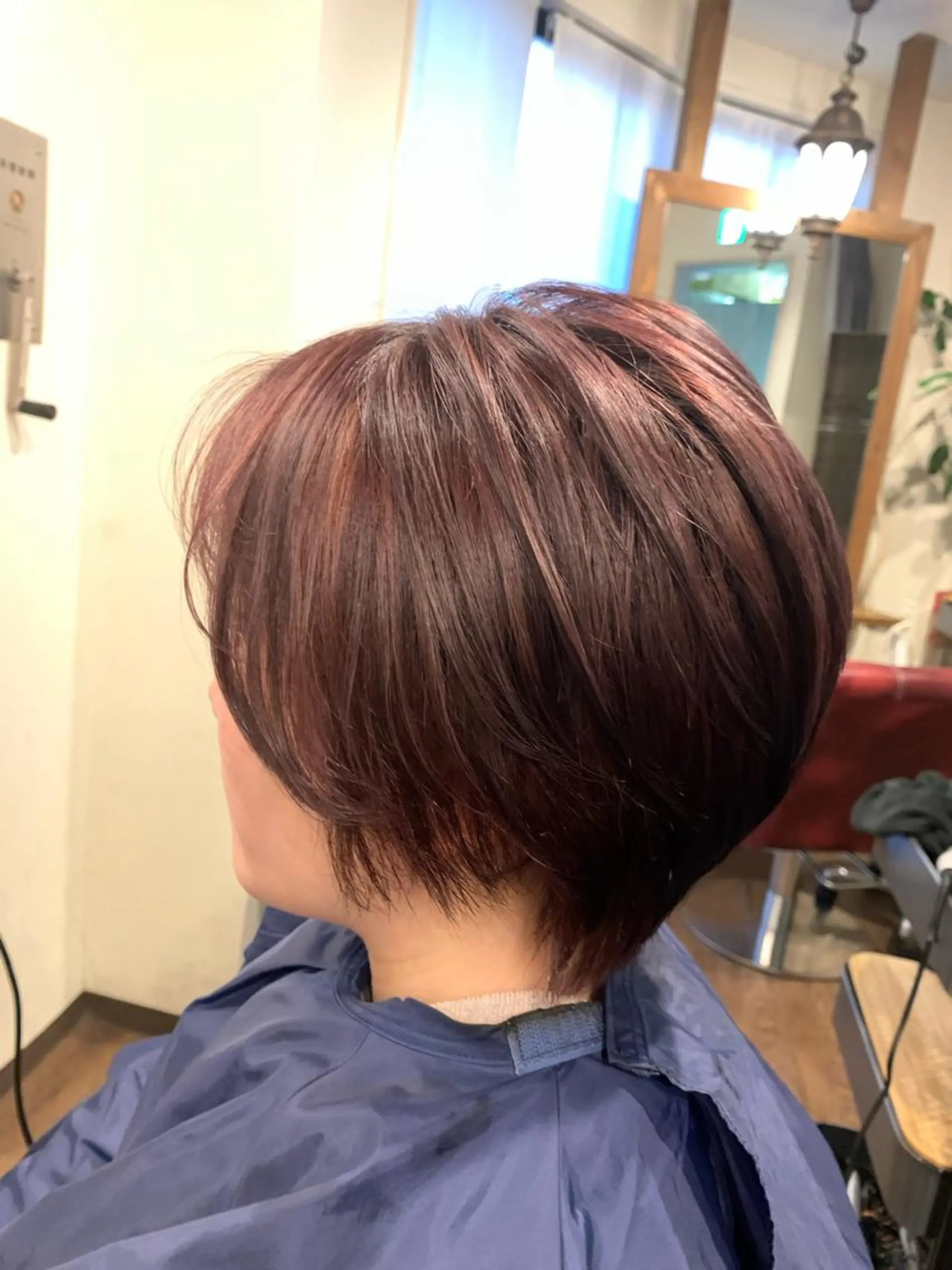 カラー レッドカラー LUCIA所属・透明感カラー/ブリー チ無し/瀧田恭平のヘアスタイル