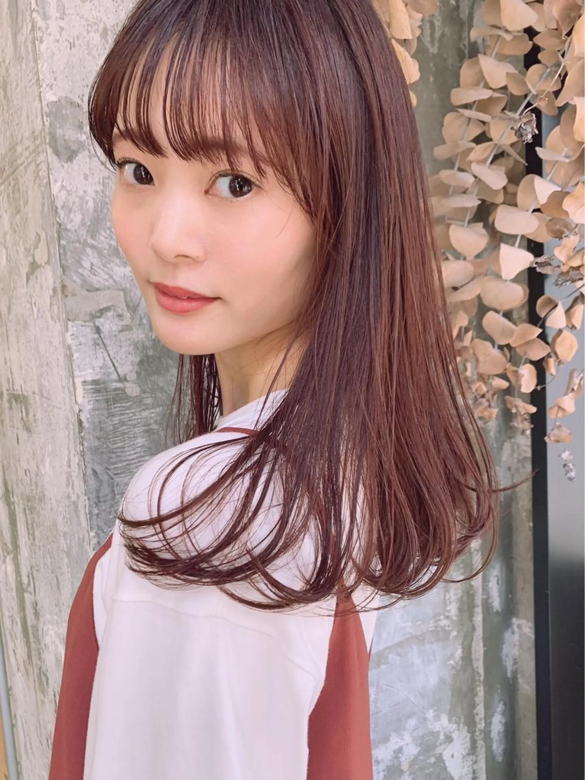 セミロング カラー 🎀taro ブリーチなしカラーのヘアスタイル