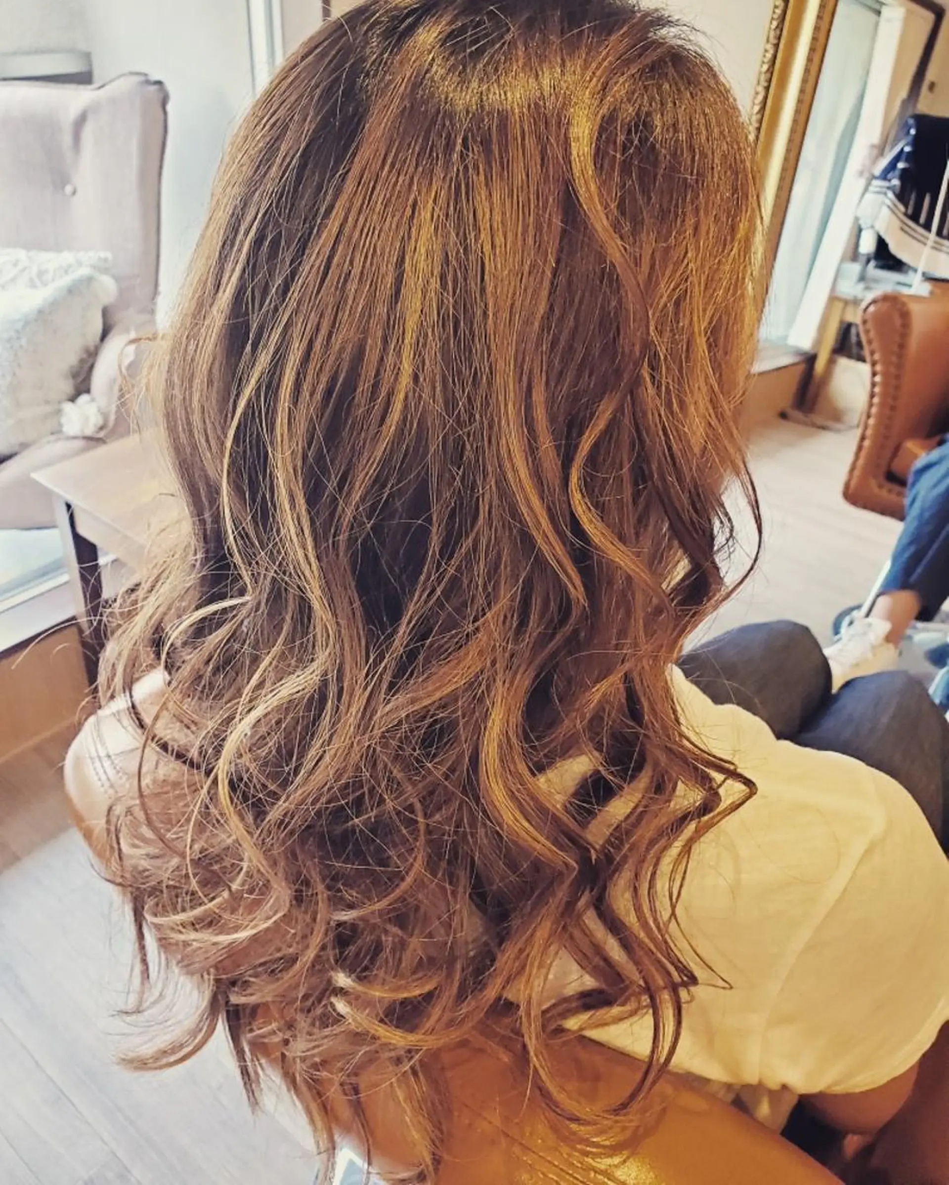 ロング 外国人風カラー トリートメント spa hair ark 富井直美のヘアスタイル