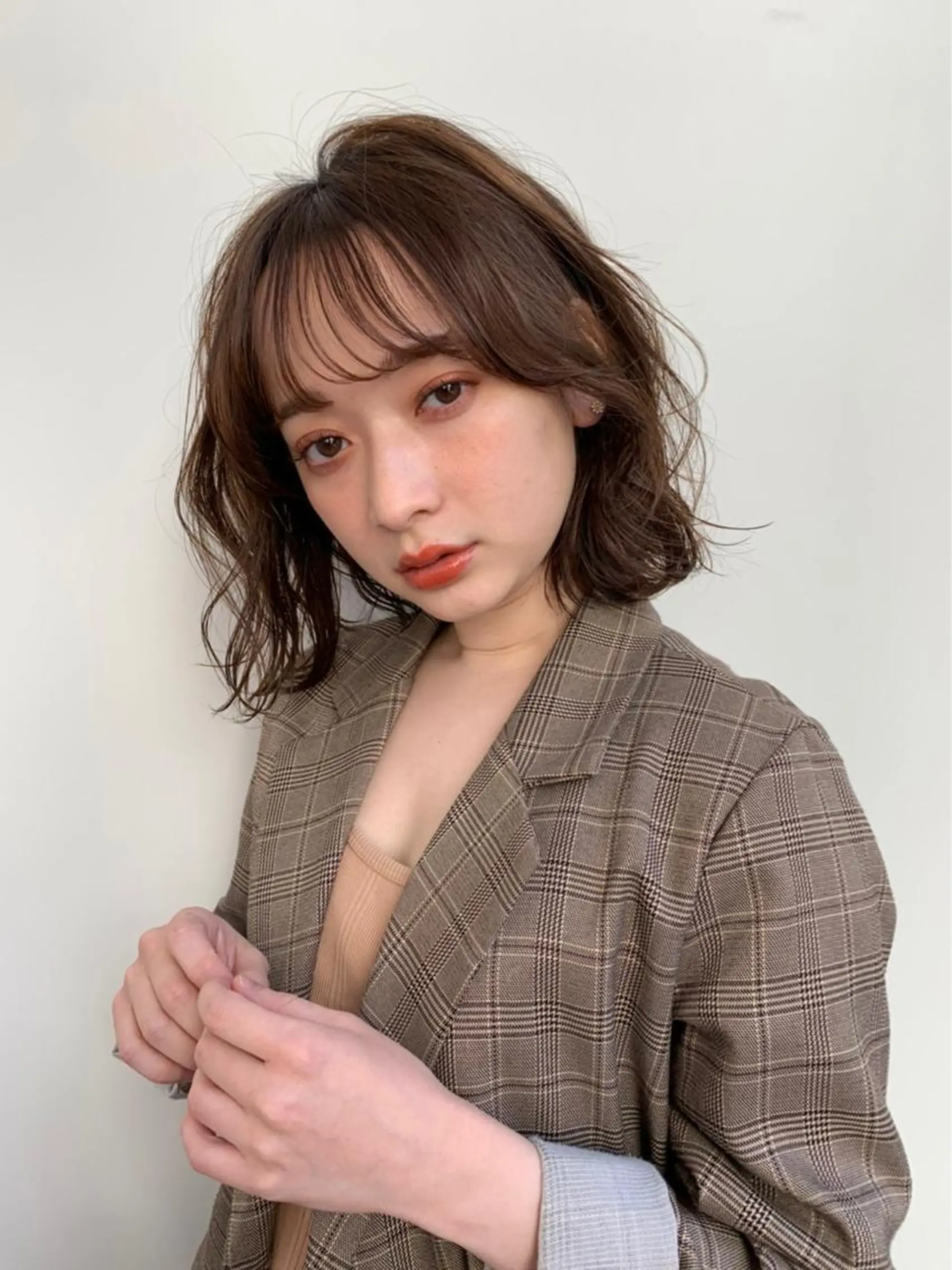 ミディアム カラー Elilume所属・みづき 新宿のヘアスタイル