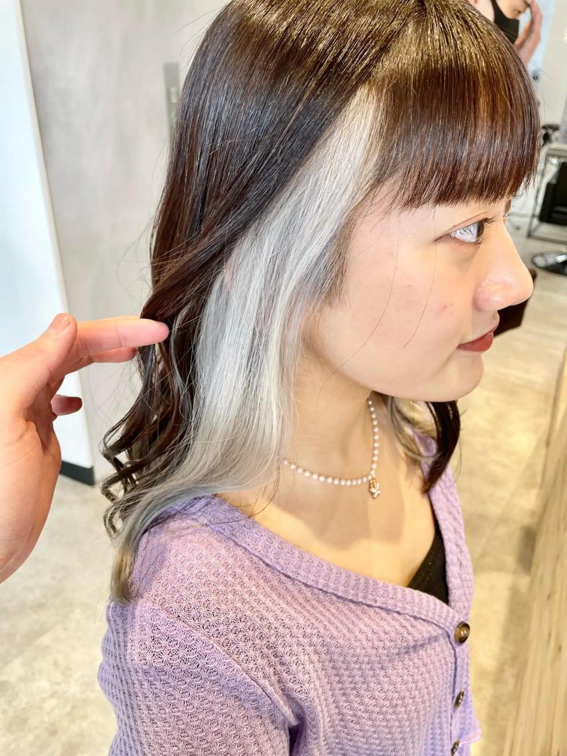 ロング カラー イヤリングカラー meme原宿所属・ブロンド・ハイトーン ／遠藤将太のヘアスタイル