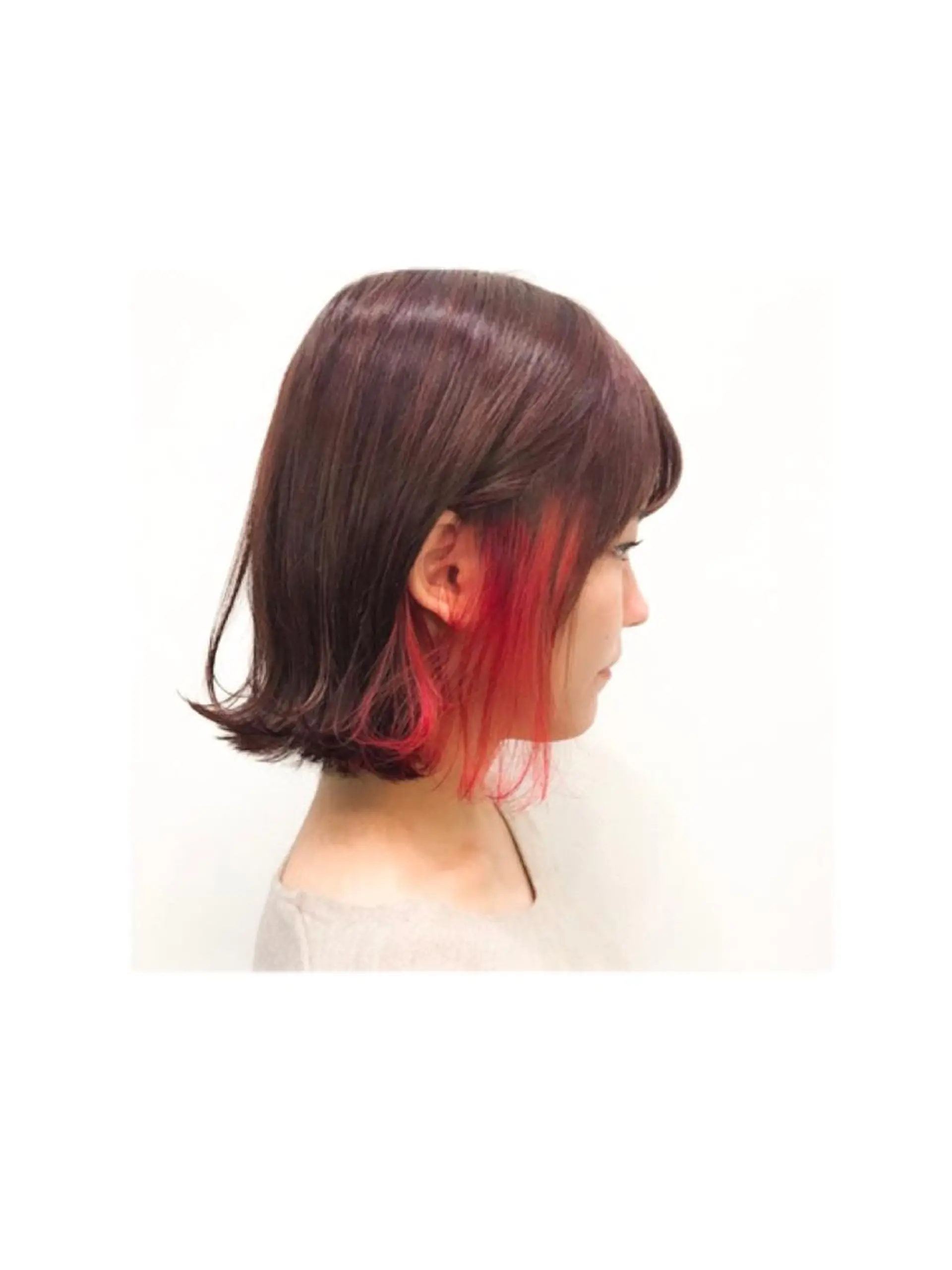 ミディアム カラー ワタベ ハヤト/ トップデザイナーのヘアスタイル