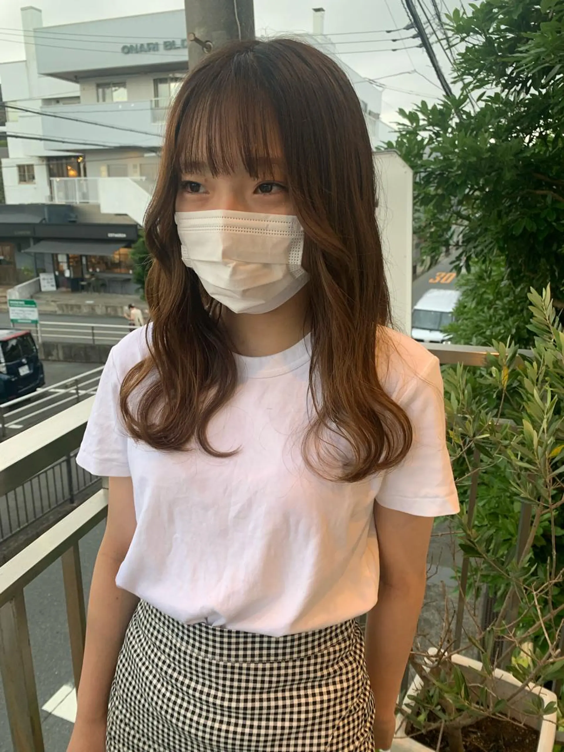 セミロング 韓国風ヘア レイヤーカット 🧸 サトウサクネ🧸のヘアスタイル