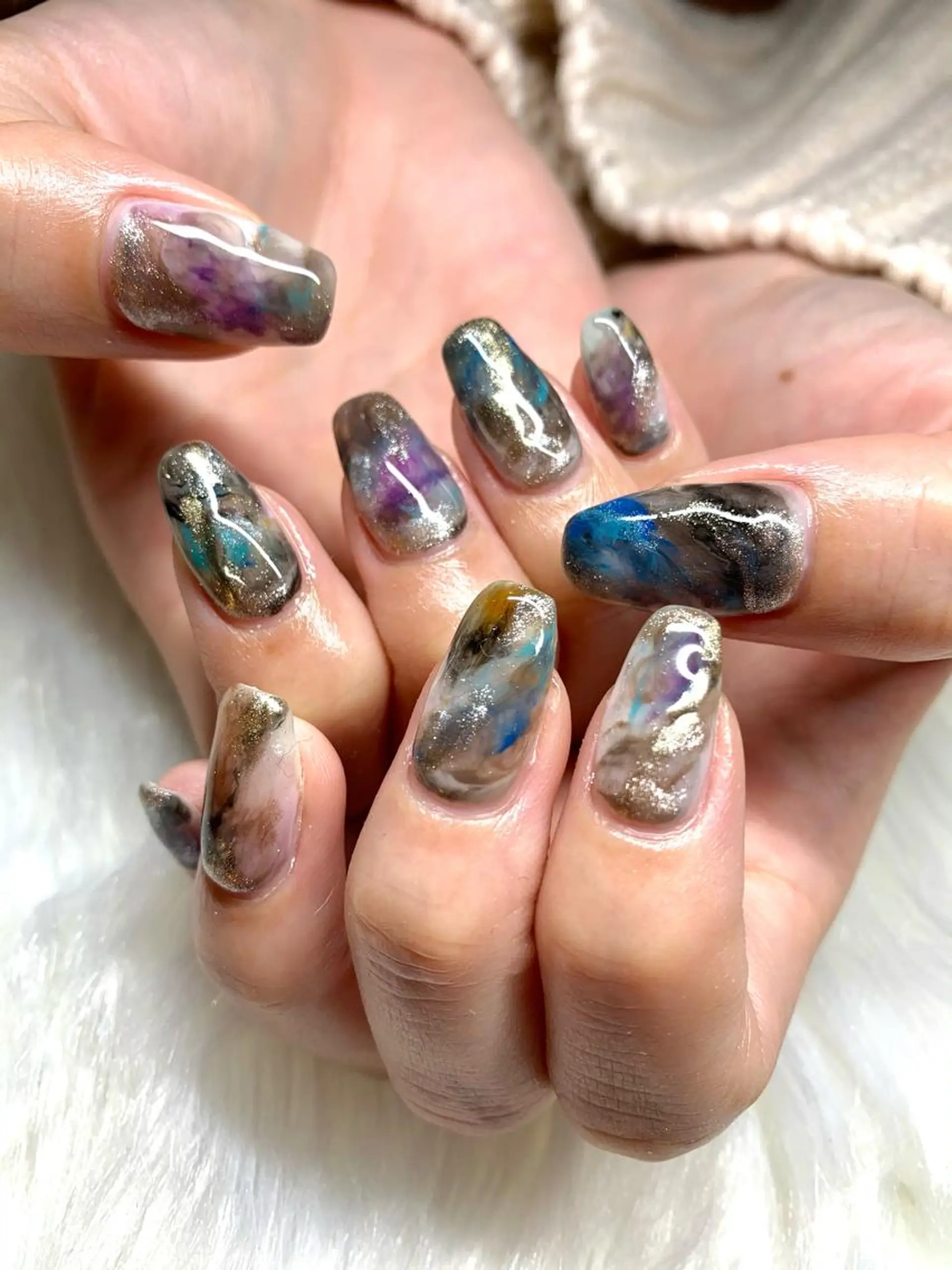 ネイル ニュアンスネイル aime 中崎町のネイルデザイン