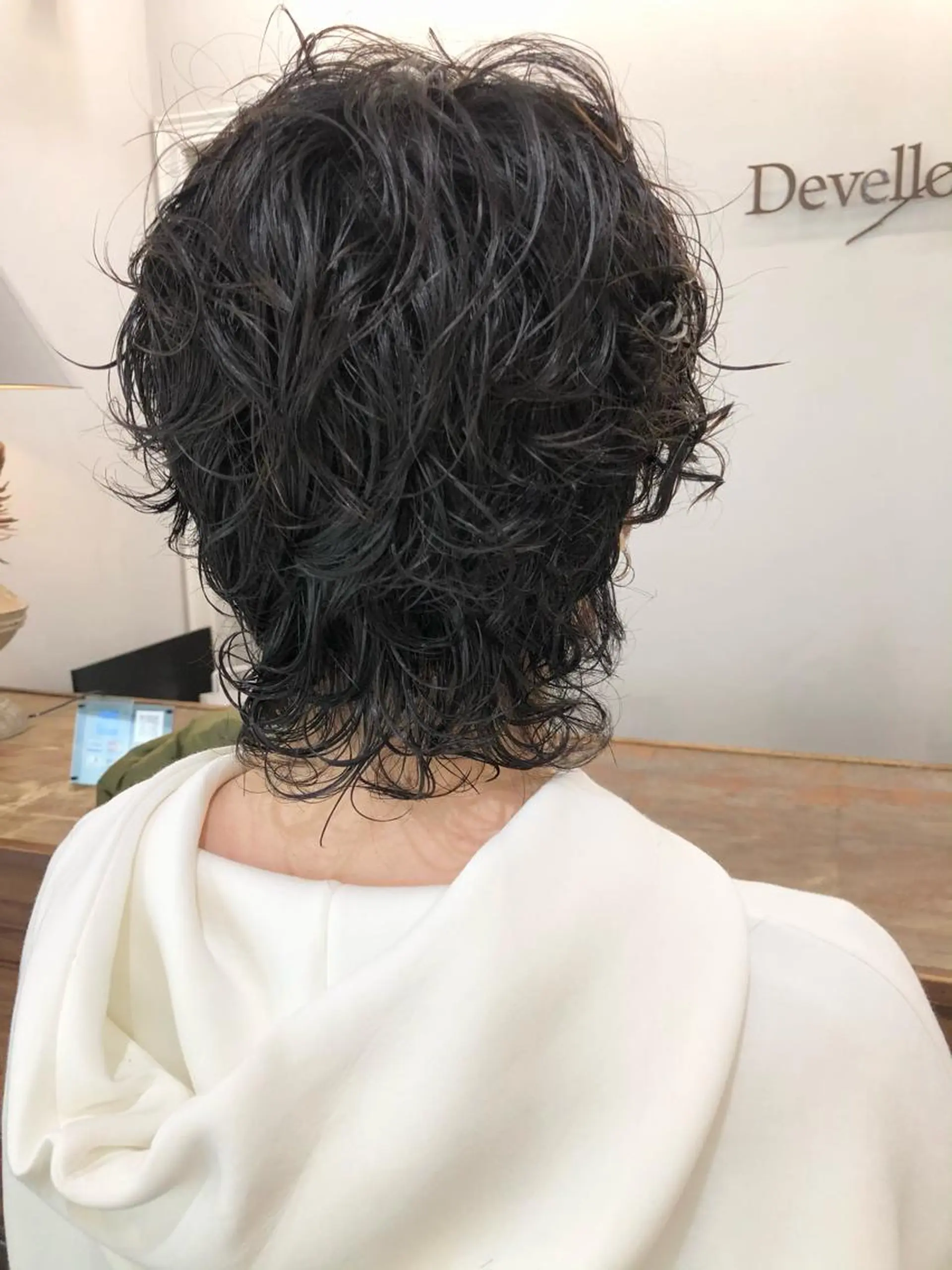 ショート パーマ ウルフカット カット パーマ 千葉 郁也のヘアスタイル