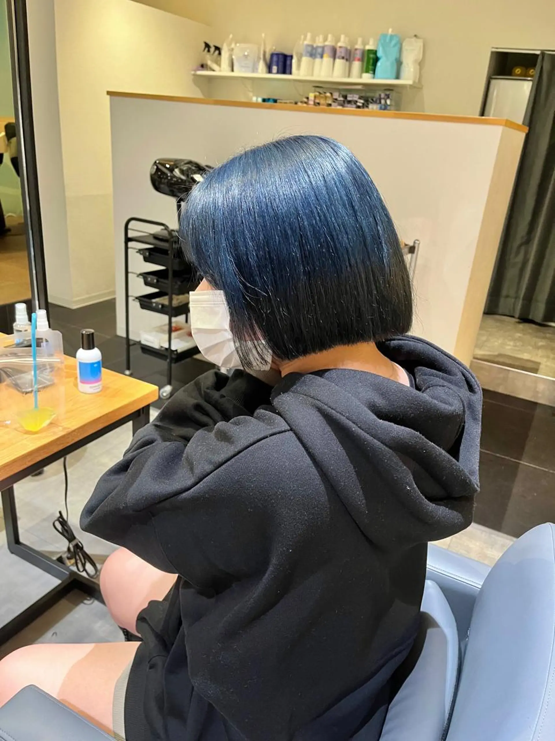 ショート カラー ブリーチ ブルーカラー ケアブリーチ ダブルカラー ハイトーンカラー カット ヘアカラー ショート/パーマ/ カラー/FUKOのヘアスタイル