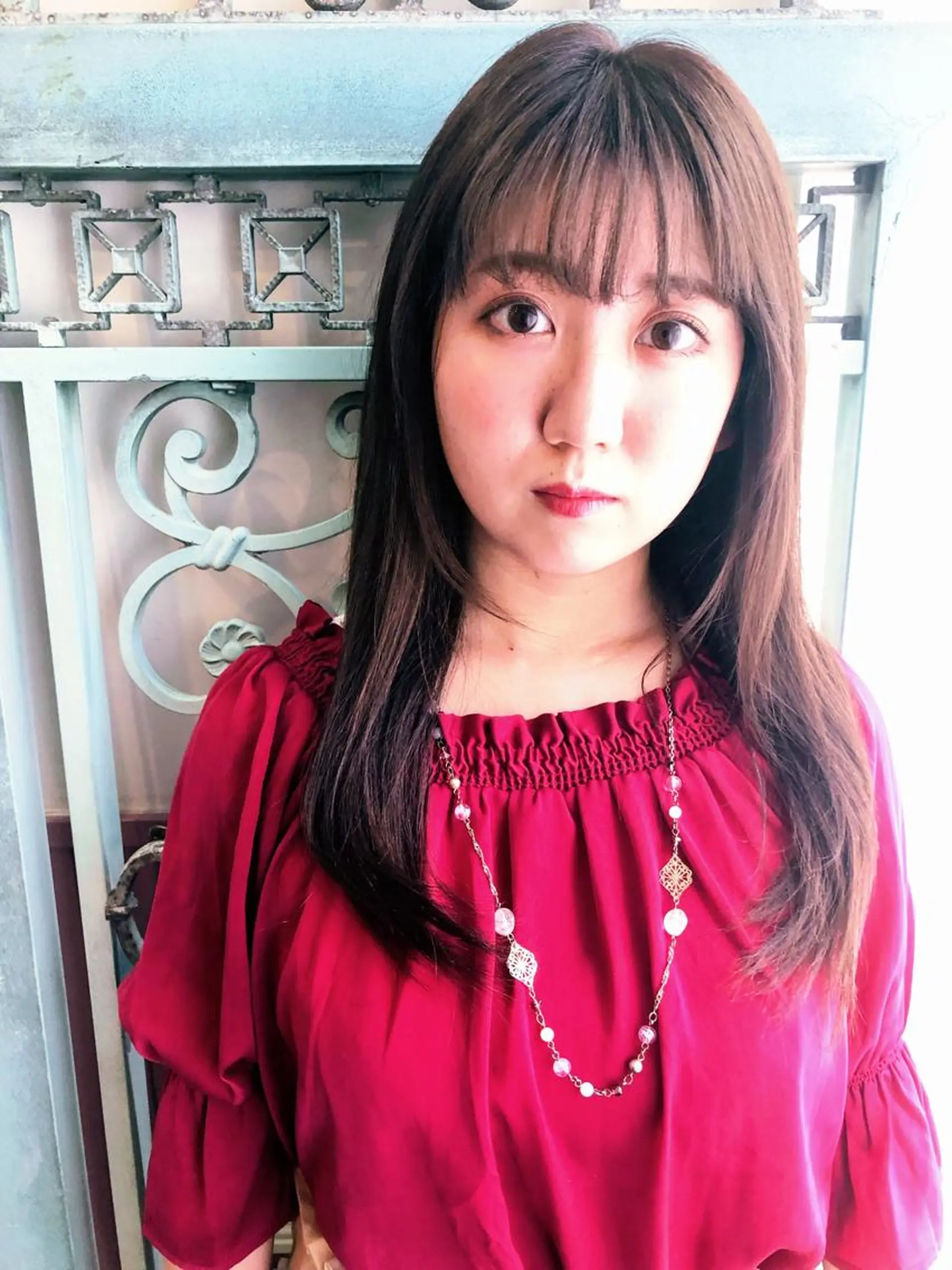 セミロング カラー パーマ ヘアアレンジ ヘアカラー ヘアセット 表参道Lise おおいしおりのヘアスタイル