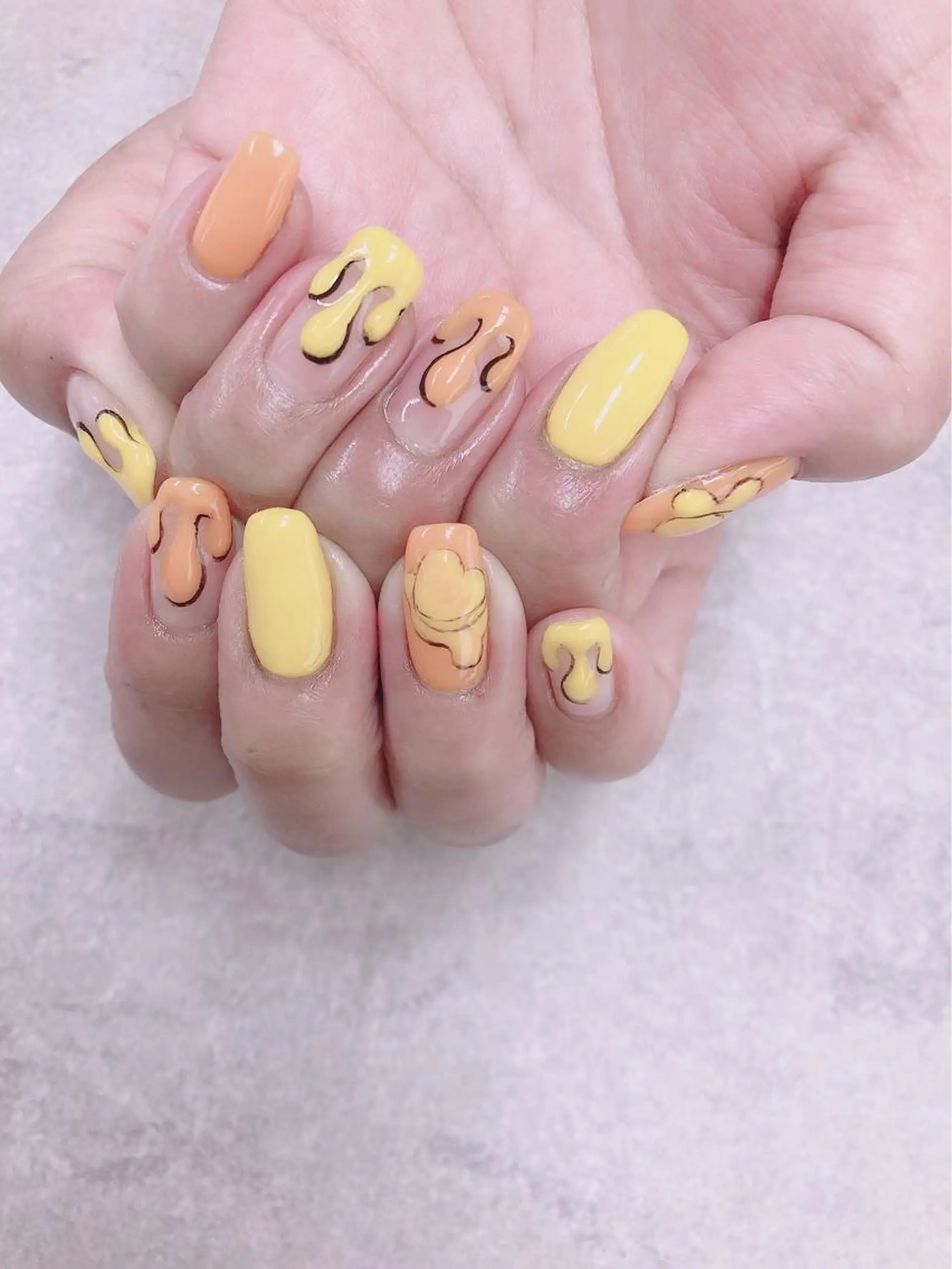 ネイル 黄色 FASTNAIL PLUS 新宿店のネイルデザイン