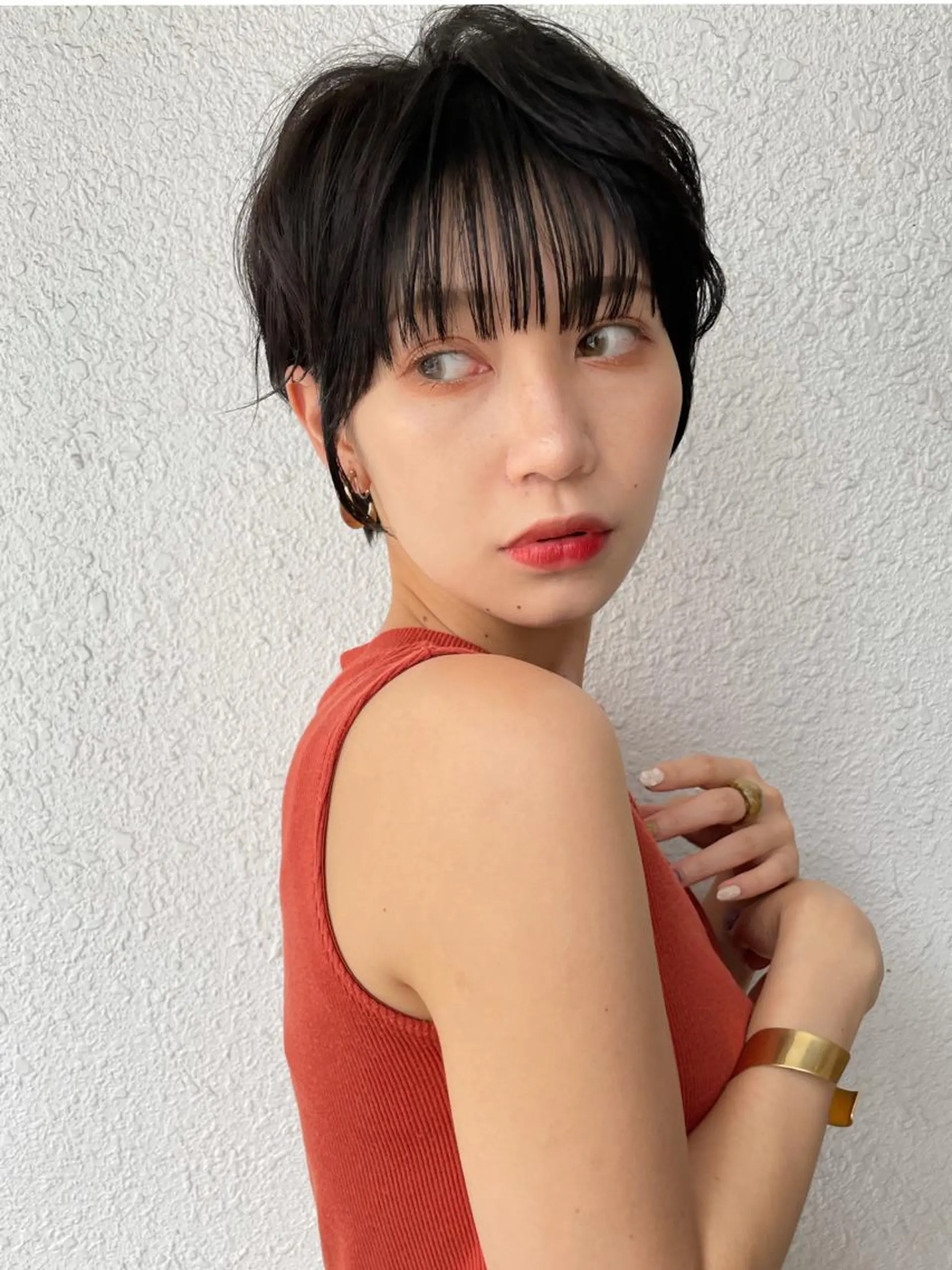 ショート カラー カット ヘアカラー トリートメント 縮毛/ショート/ ボブ/レイヤー/小原のヘアスタイル