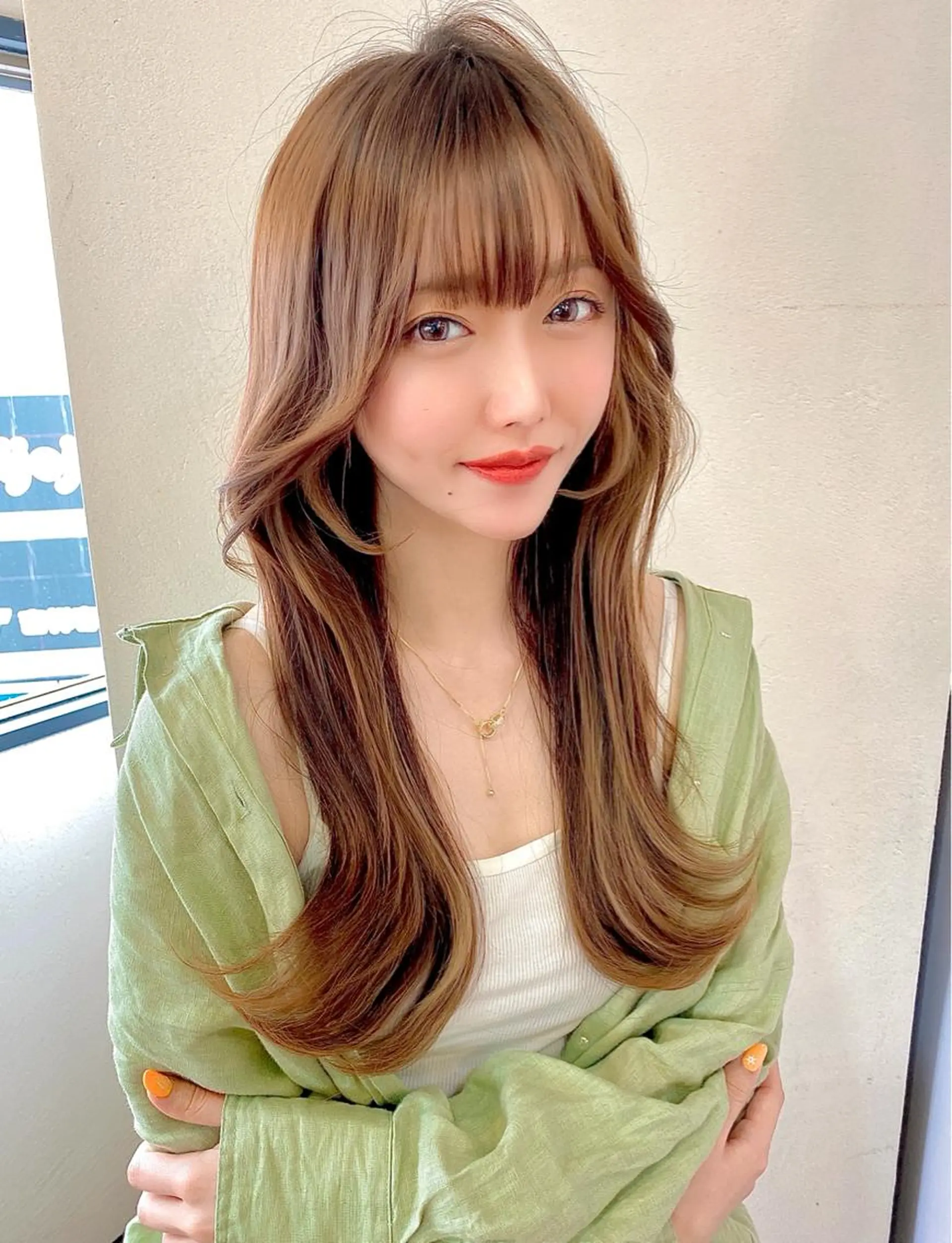 セミロング ボブ くびれヘア エギョモリ 韓国風ヘア レイヤーカット カット トリートメント 大人可愛いヘア 大田のヘアスタイル