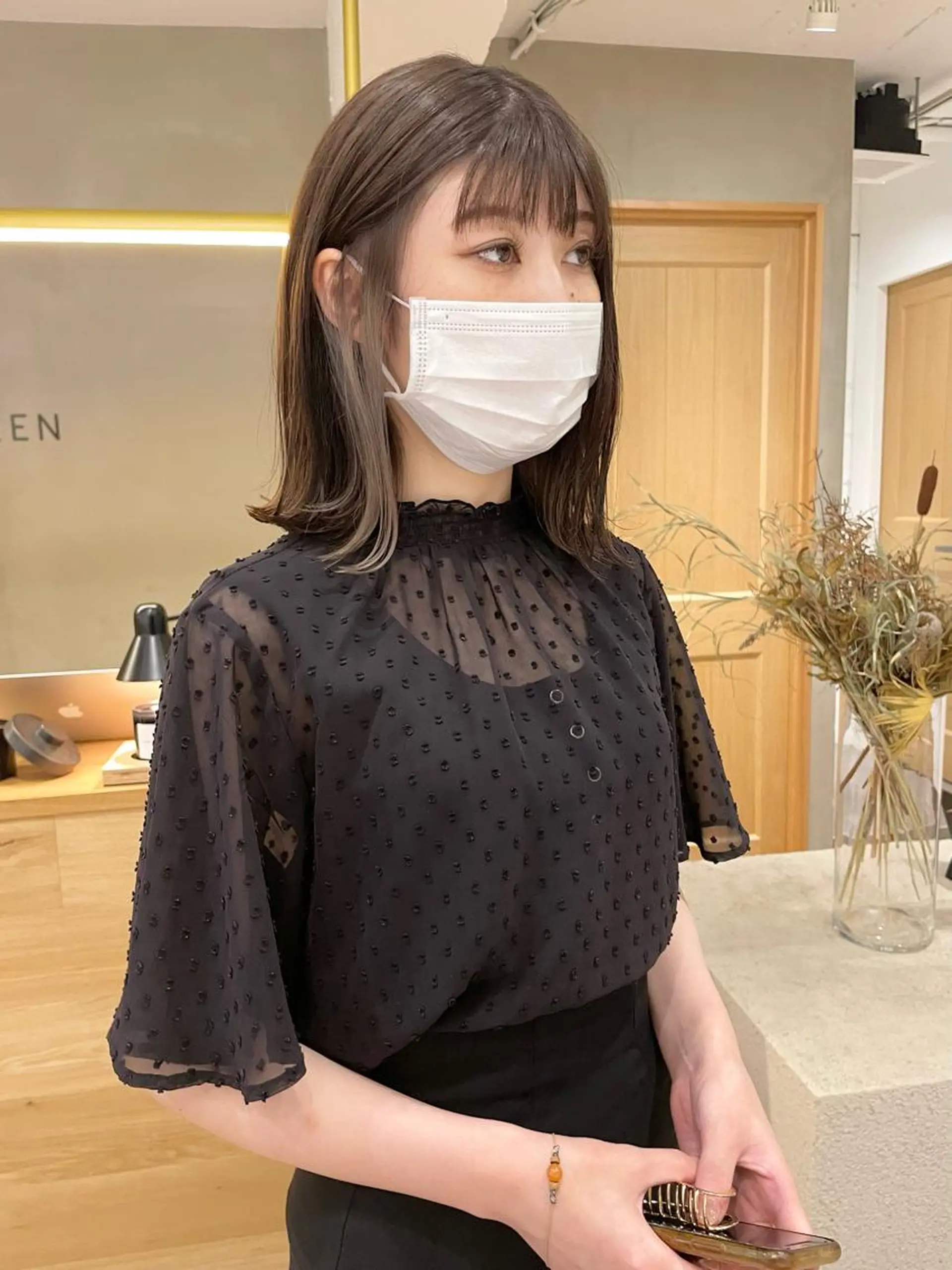 ミディアム カラー インナーカラー ヘアカラー トリートメント ボブ/レイヤー 🌟梅田盛一🌟のヘアスタイル