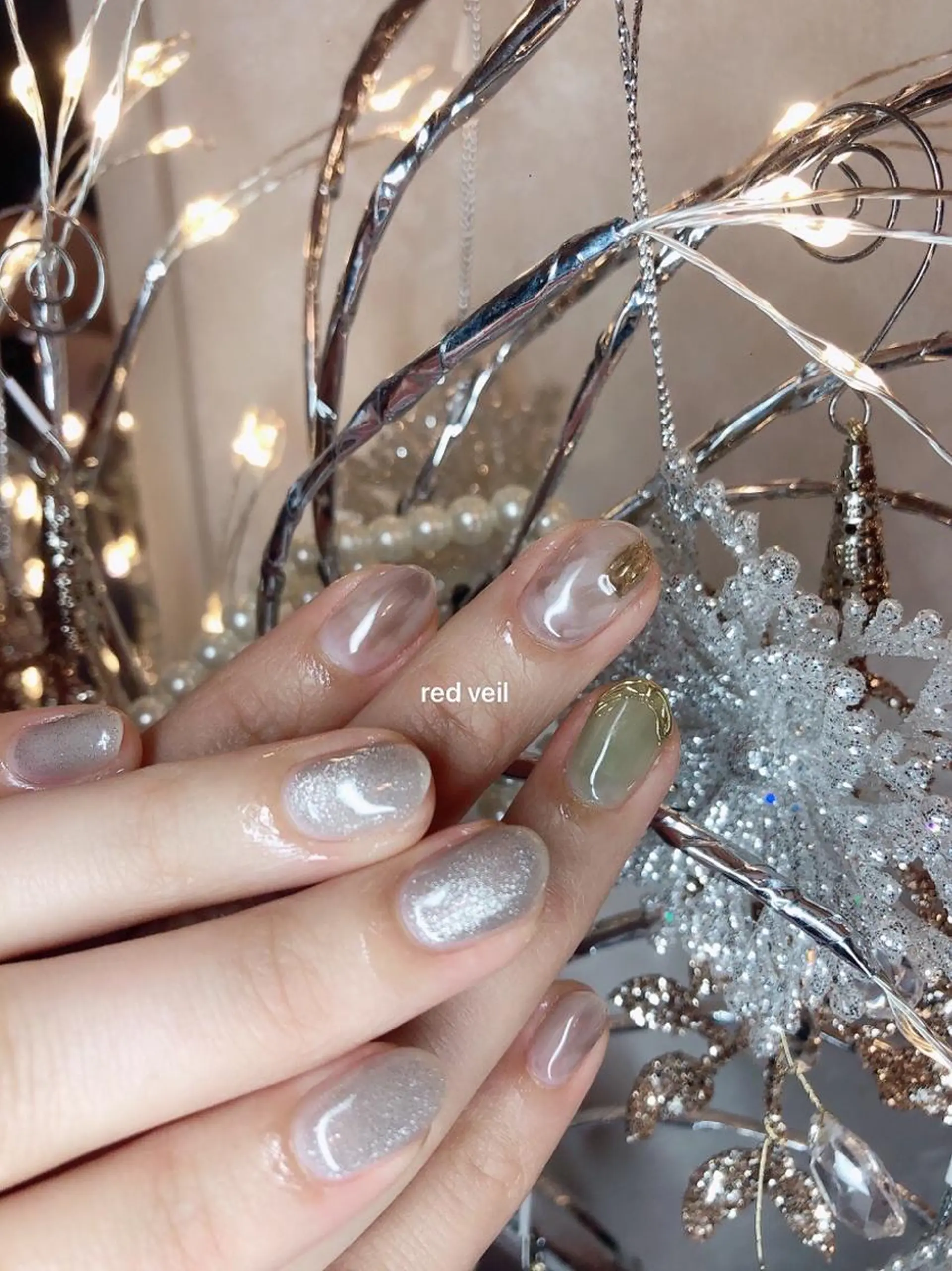 ミディアム ネイル 長さ出し専門 nynaのネイルデザイン