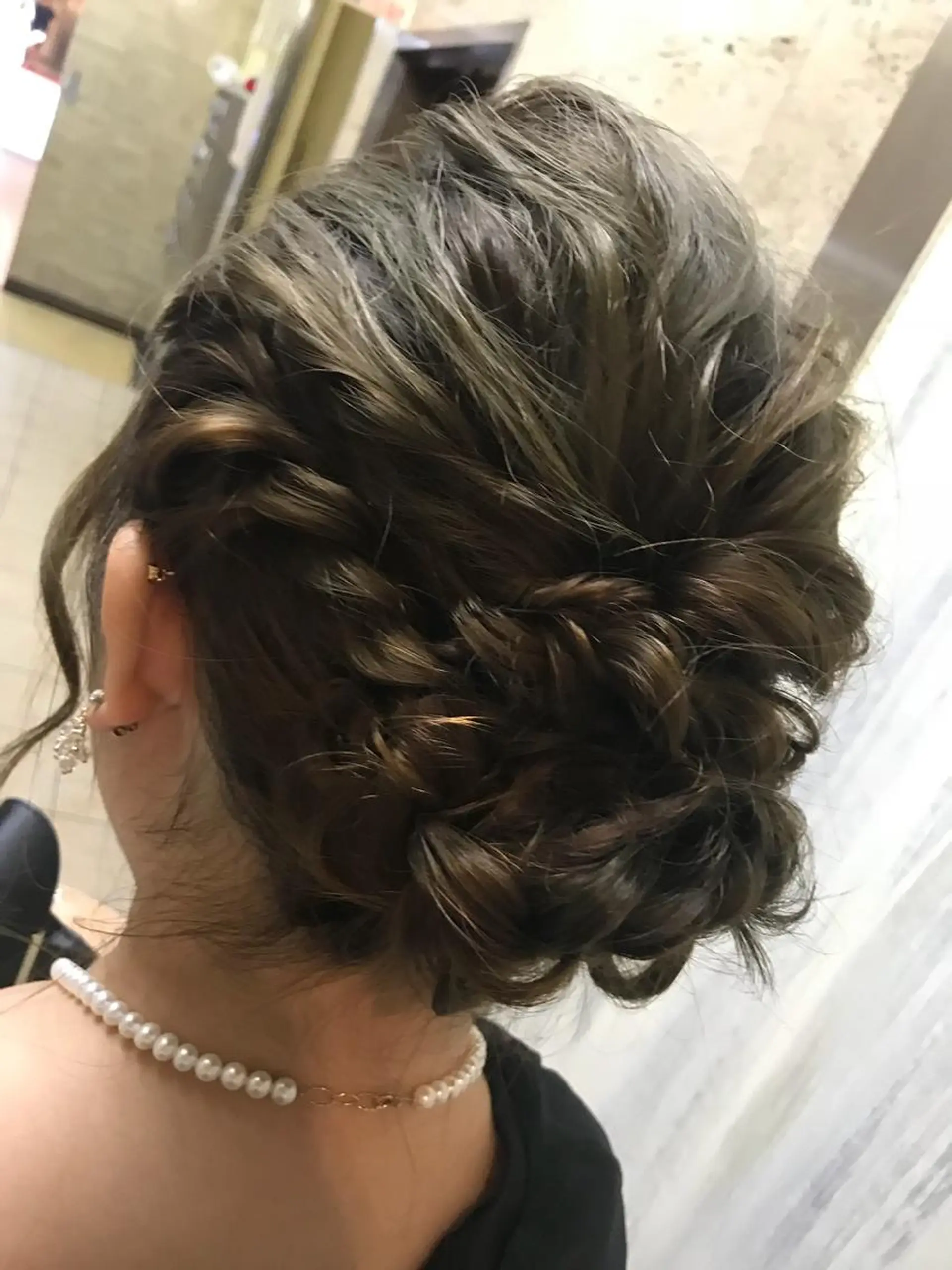 ミディアム ヘアアレンジ TERRACE 福島所属・shi hoのヘアスタイル