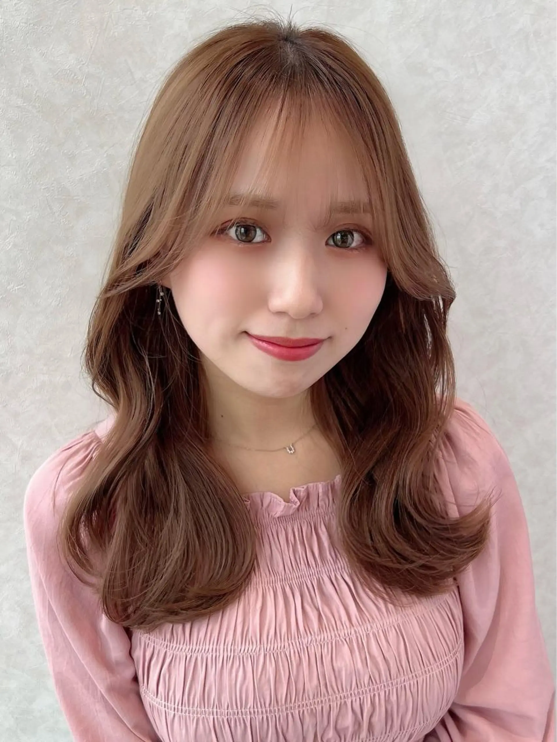 セミロング レイヤーカット サイドバング 🧡くびれヘア/前髪 顔周り🧡久原結衣のヘアスタイル