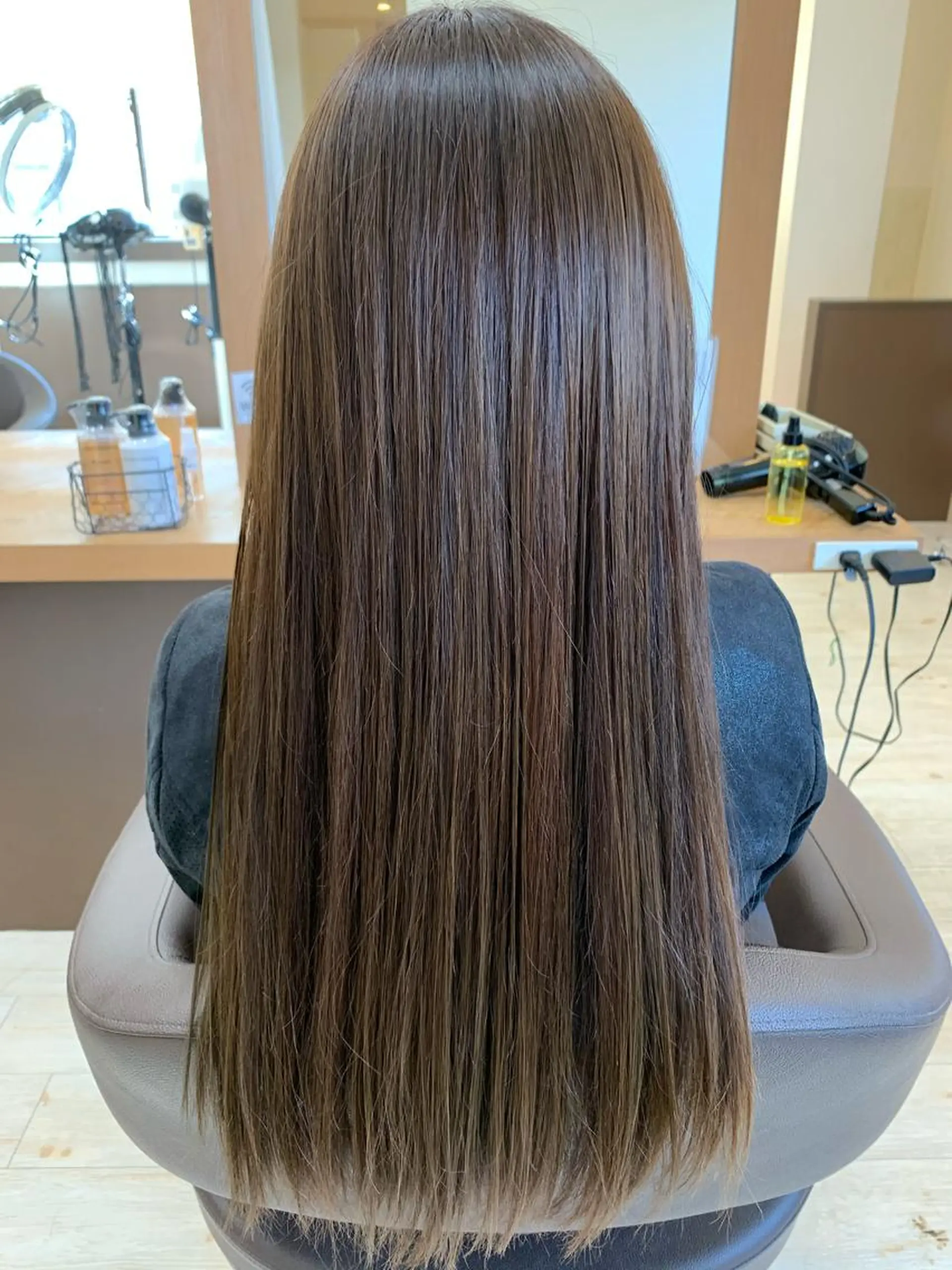 ロング カット 縮毛矯正 トリートメント Lien 深井店のヘアスタイル