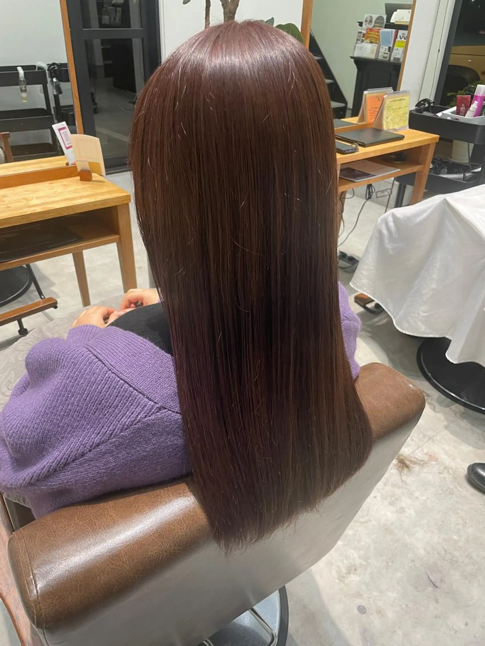 カラー ブリーチ ダブルカラー ブリーチなしカラー 縮毛矯正 河野 いずみのヘアスタイル