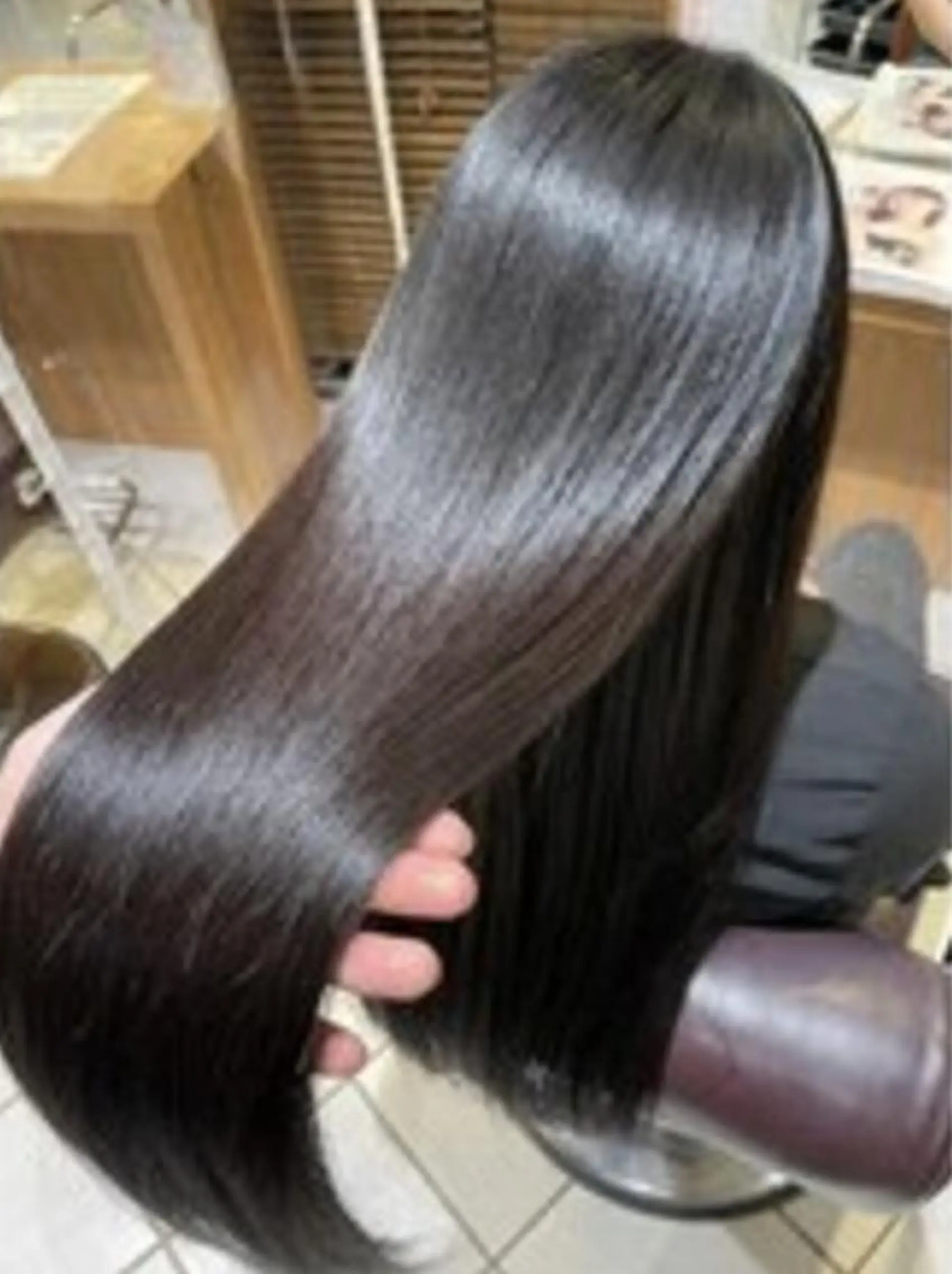 ロング パーマ カット ゆい 縮毛矯正/髪質改善のヘアスタイル