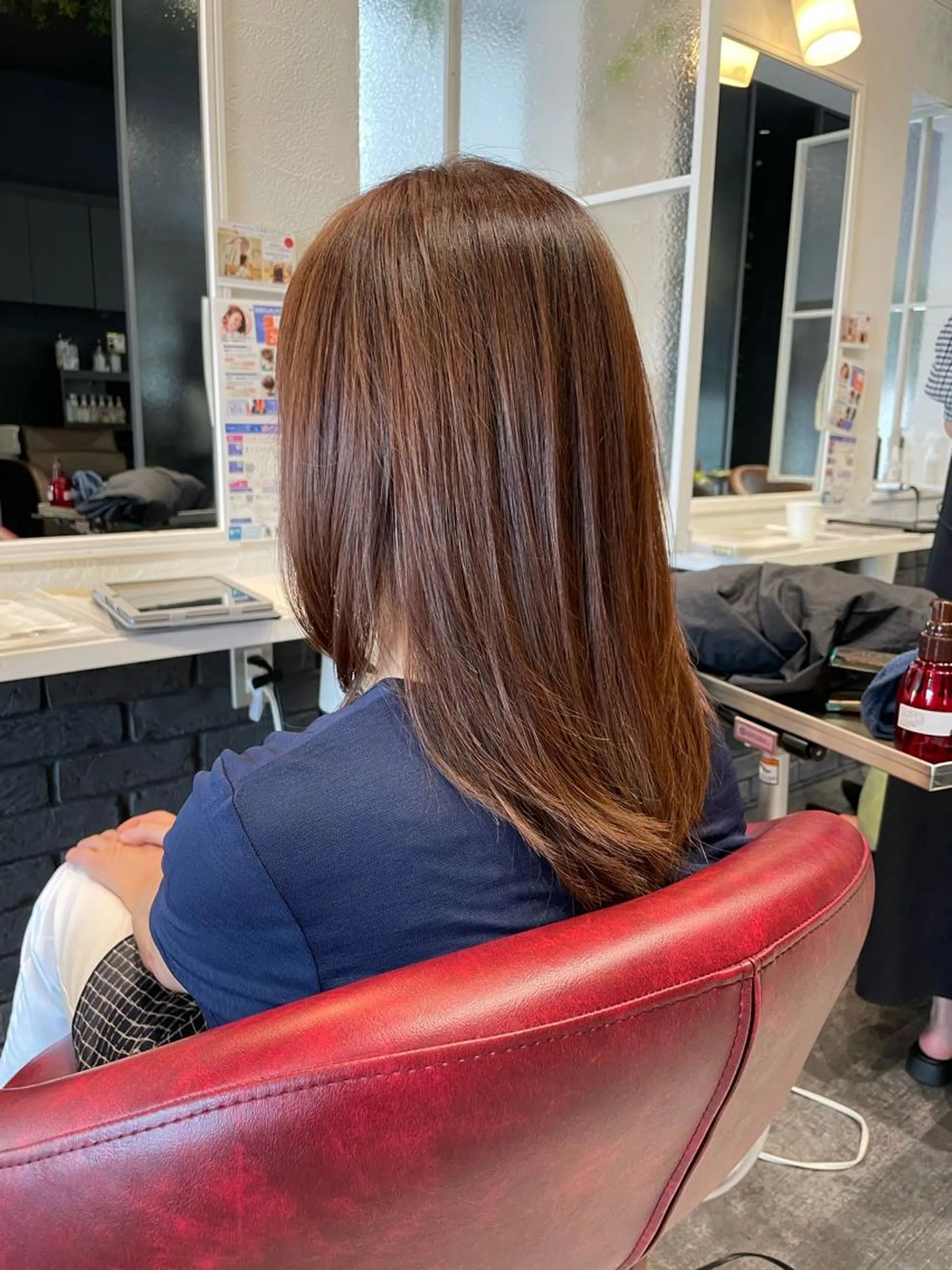 セミロング カラー カット ヘアカラー TELAHAIR 副代表　菊池謙のヘアスタイル