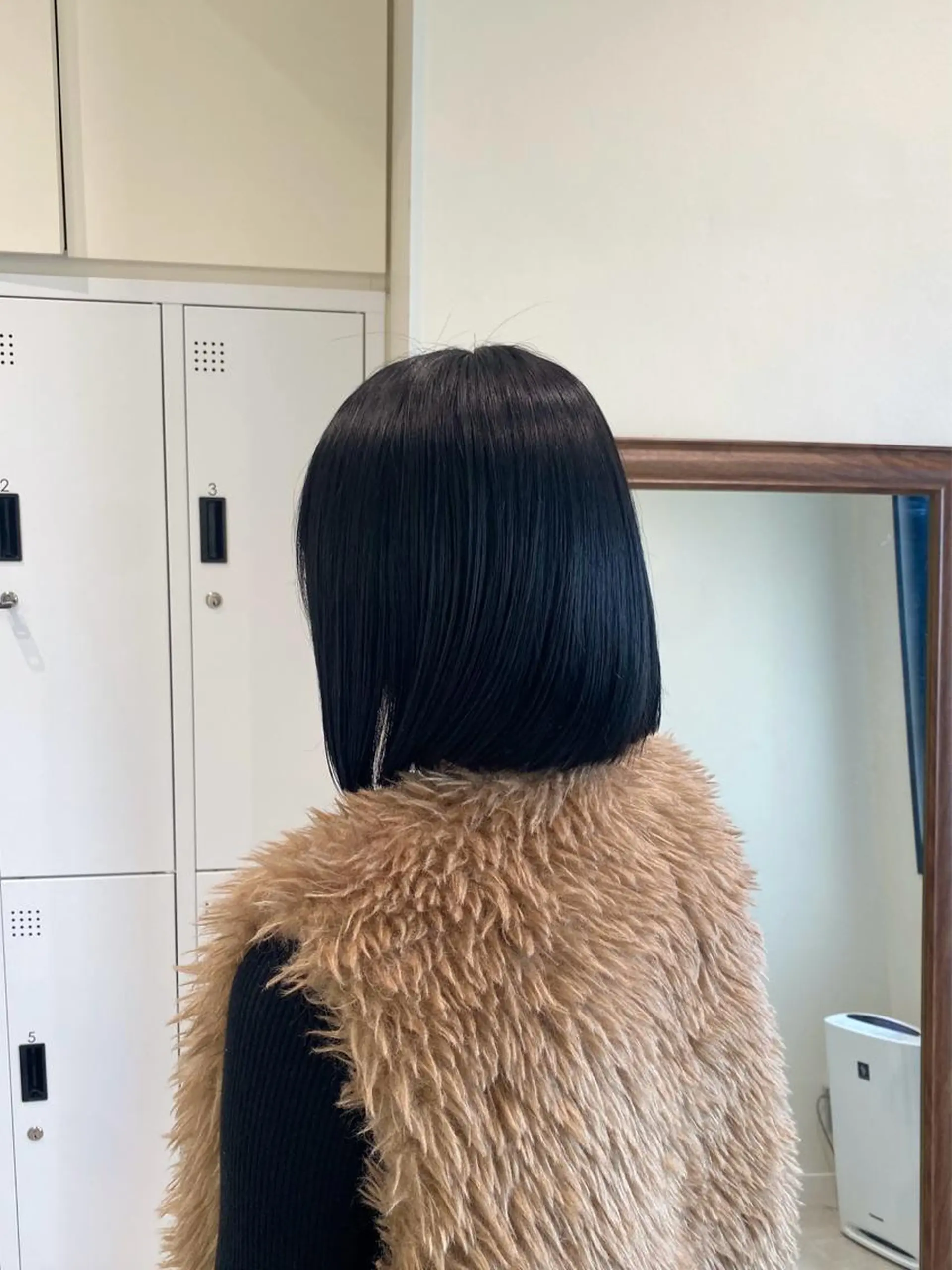 カラー 黒髪 ブルーカラー ブルーブラック 暖色カラー /ヘアアレンジ/花鈴のヘアスタイル