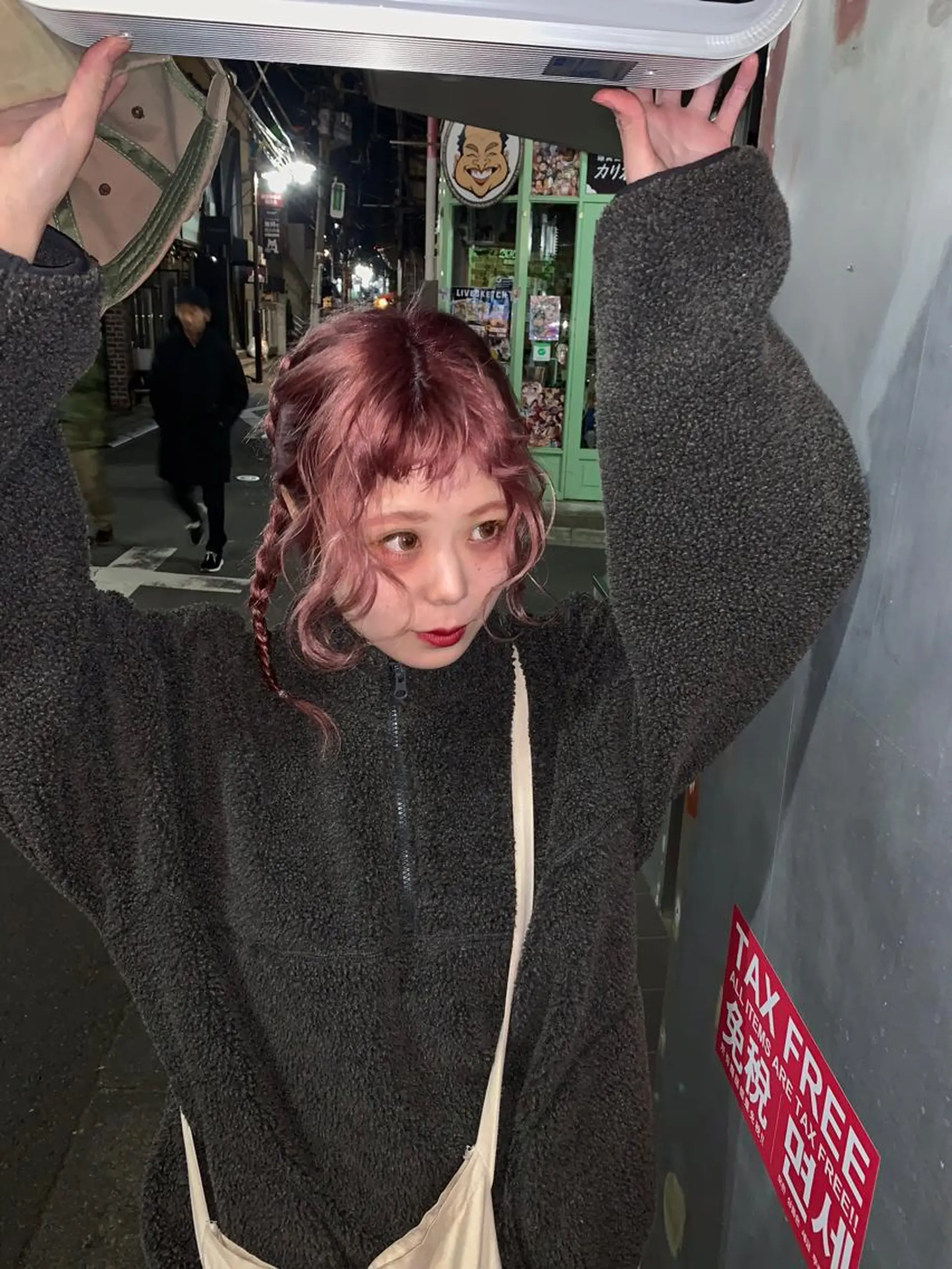 セミロング カラー ヘアアレンジ ピンクベージュ/新潟 万代/高橋桃葉🍑のヘアスタイル