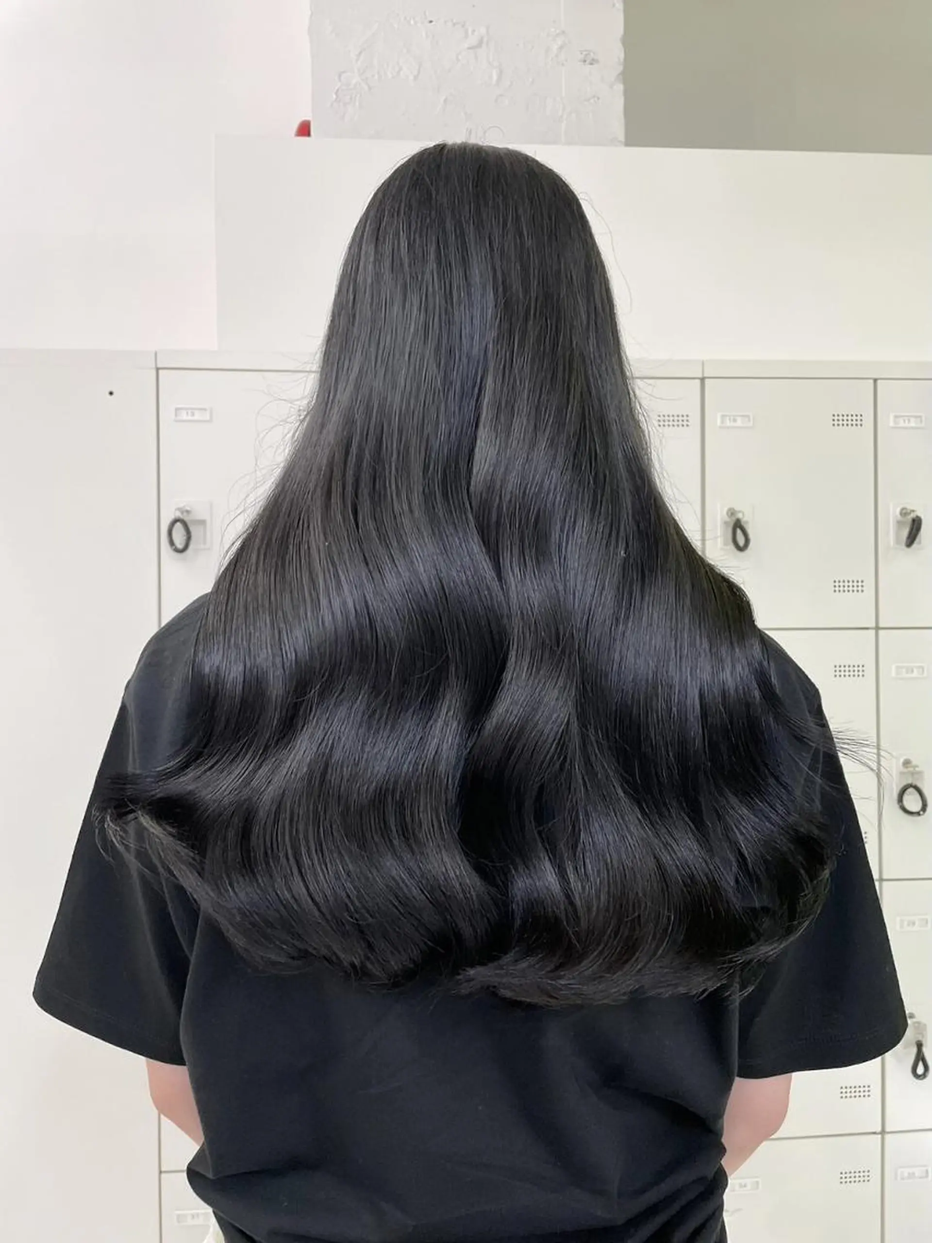 カラー セミロング ヘアカラー ♥️韓国ヘア レイヤー♥️ゆりのヘアスタイル