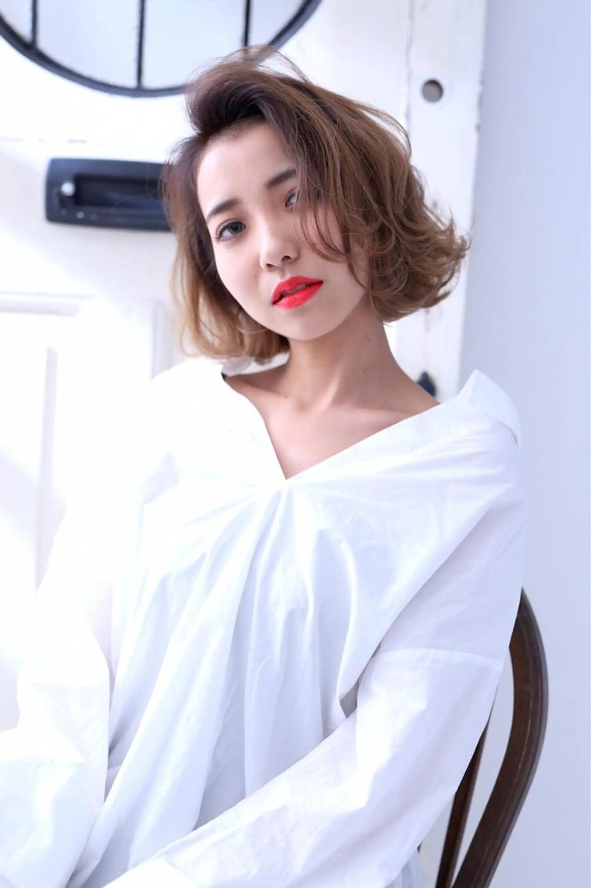 カラー レイヤーカット 早崎太生のヘアスタイル