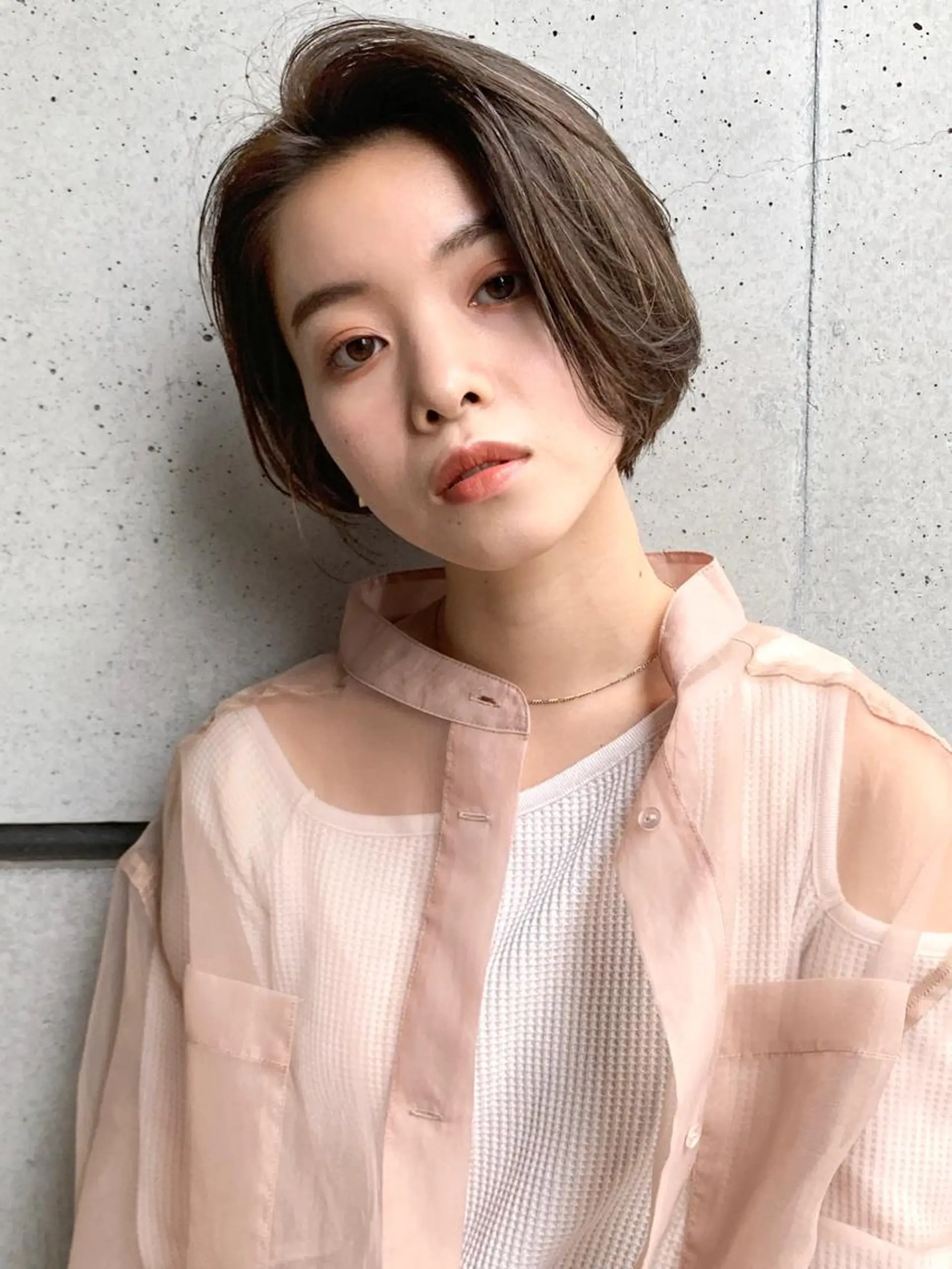 ショート カラー 透明感カラー グラデーションカラー ボブ kibito所属・大西 真人🪴のヘアスタイル