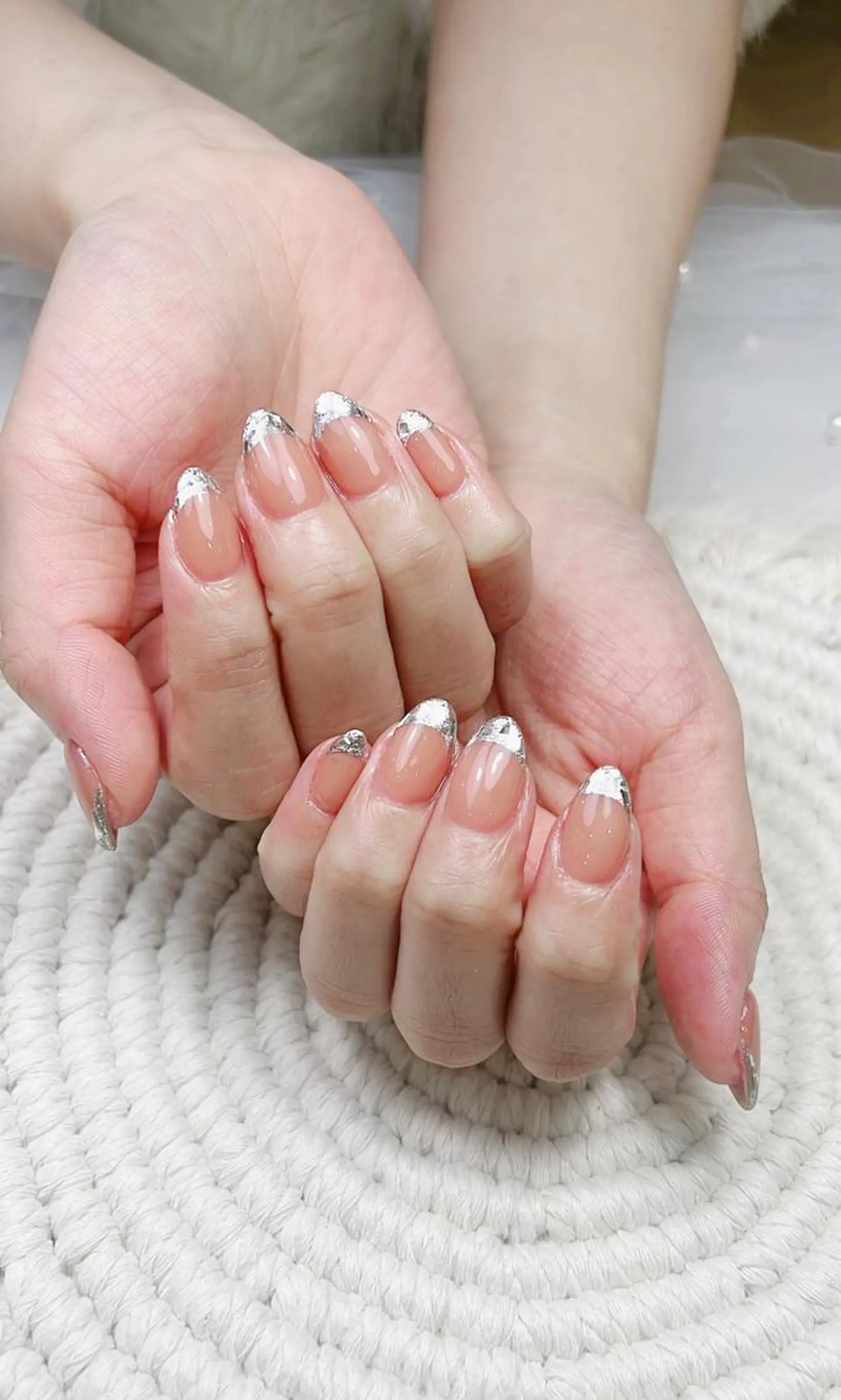 ネイル フレンチネイル ガラスフレンチ Sunny Nailのネイルデザイン