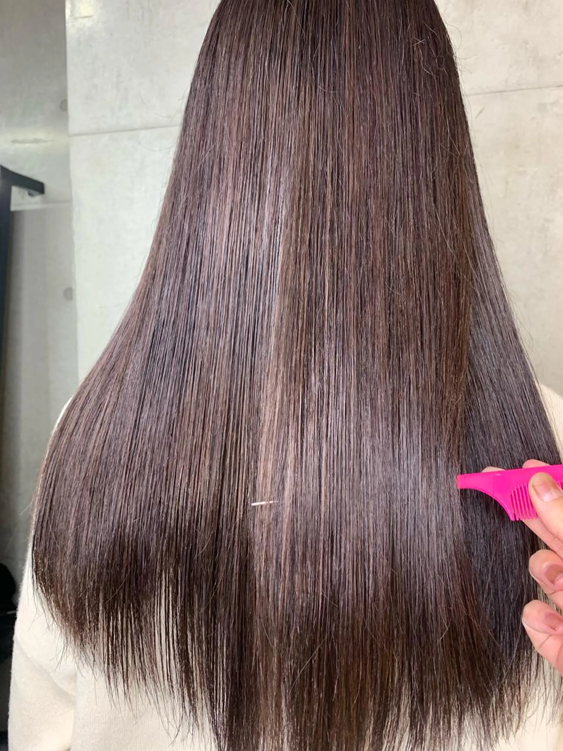 ロング カラー ラベンダーカラー ラベンダーグレー 髪質改善 Clair クレアのヘアスタイル