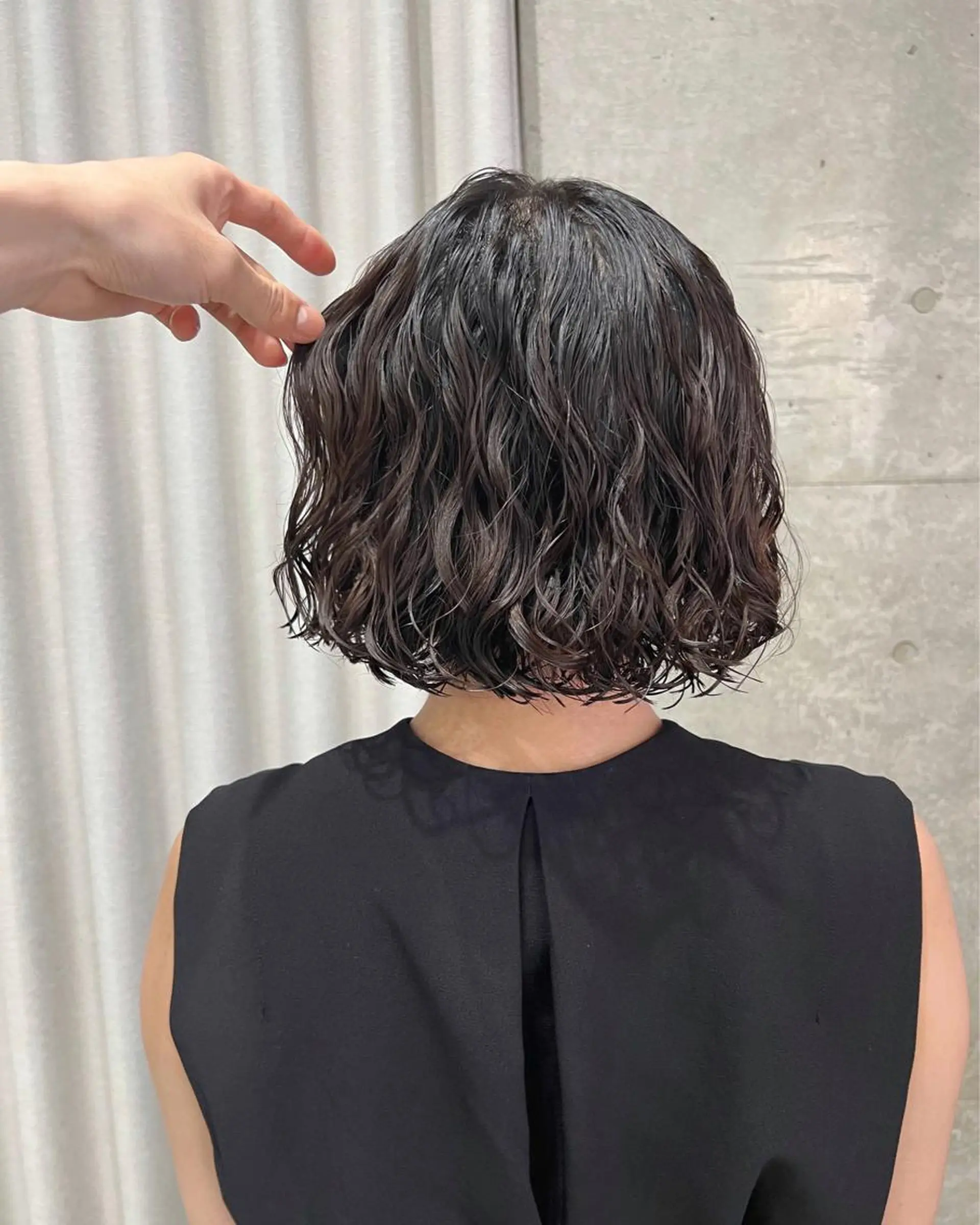 パーマ ボブパーマコテ巻き風 パーマNo1深江秀平のヘアスタイル