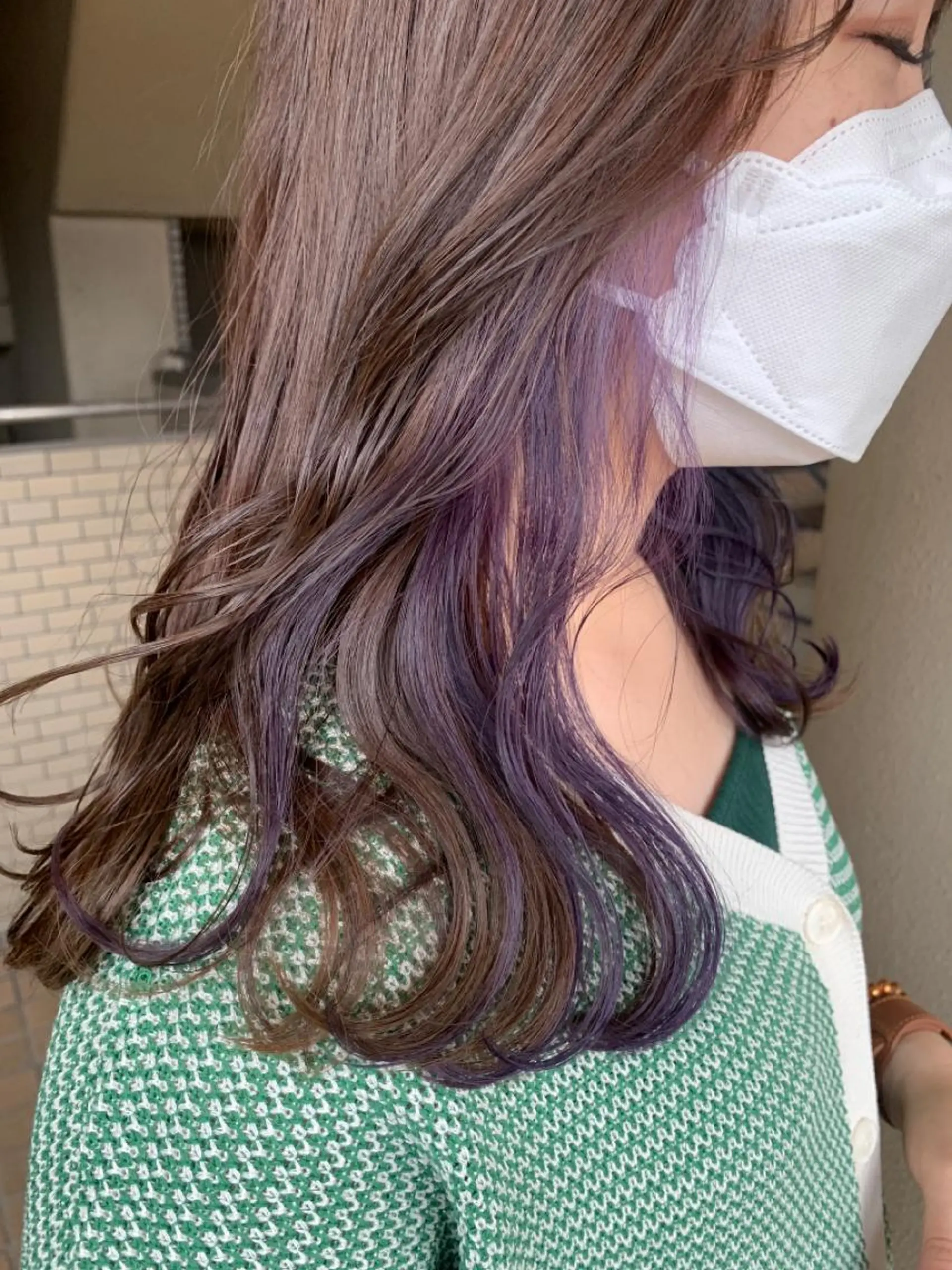 ミディアム カラー バイオレットカラー カット ヘアカラー regalo Acari🍎のヘアスタイル