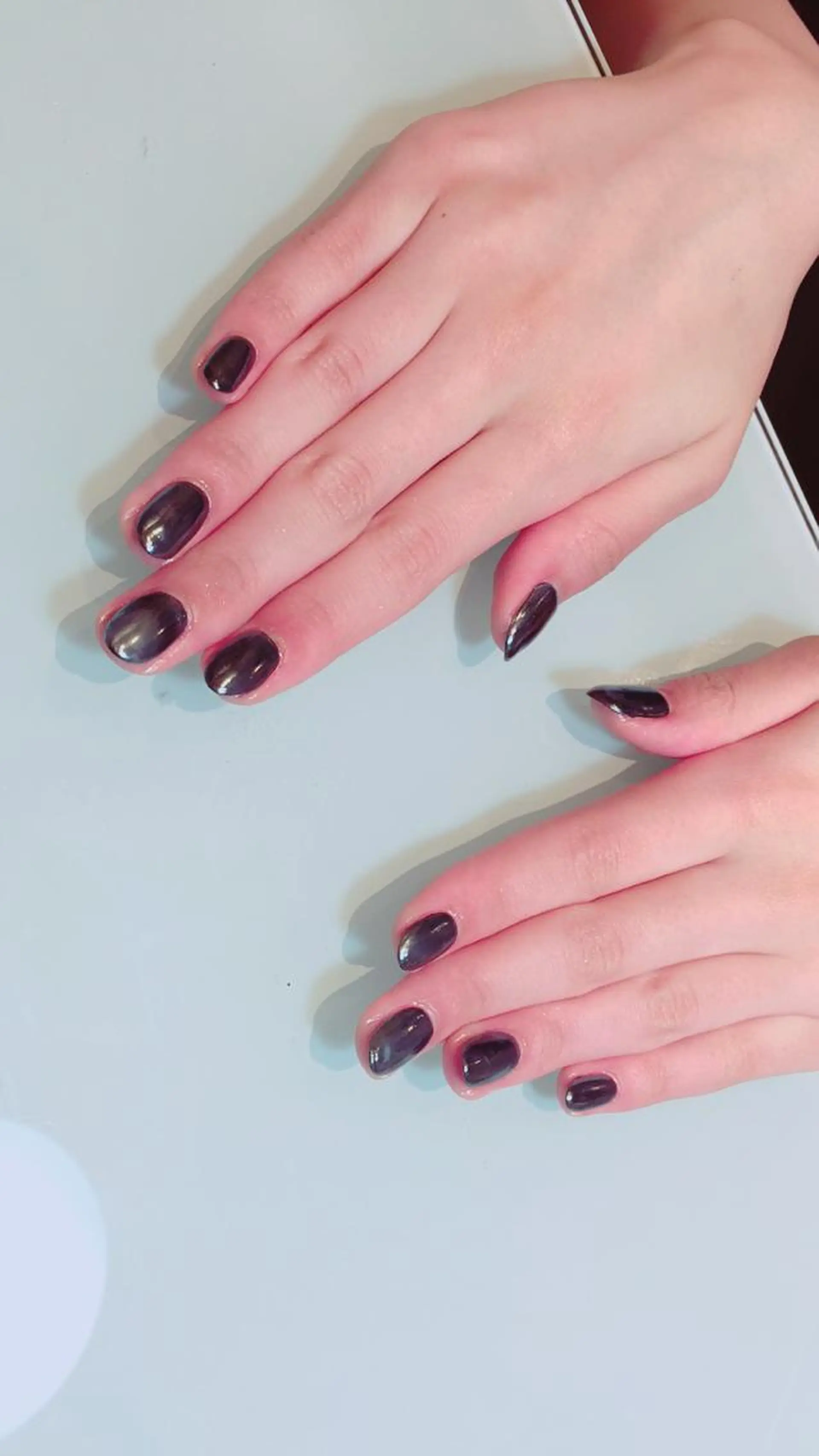 ネイル ブルー ミラーネイル NAIL 106G所属・西日暮里駅徒歩1分/ NAIL106Gのネイルデザイン