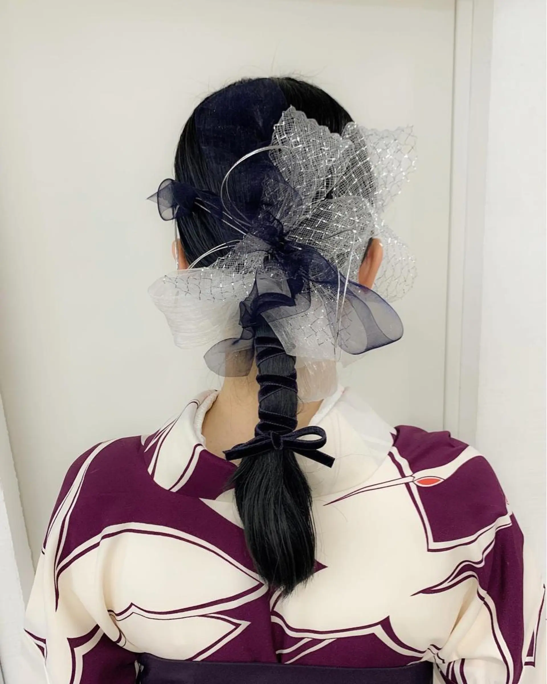 ロング カラー ヘアアレンジ 卒業式のヘアスタイル ヘアセット 卒業式ヘアセット🎀 ヘアアレンジのヘアスタイル