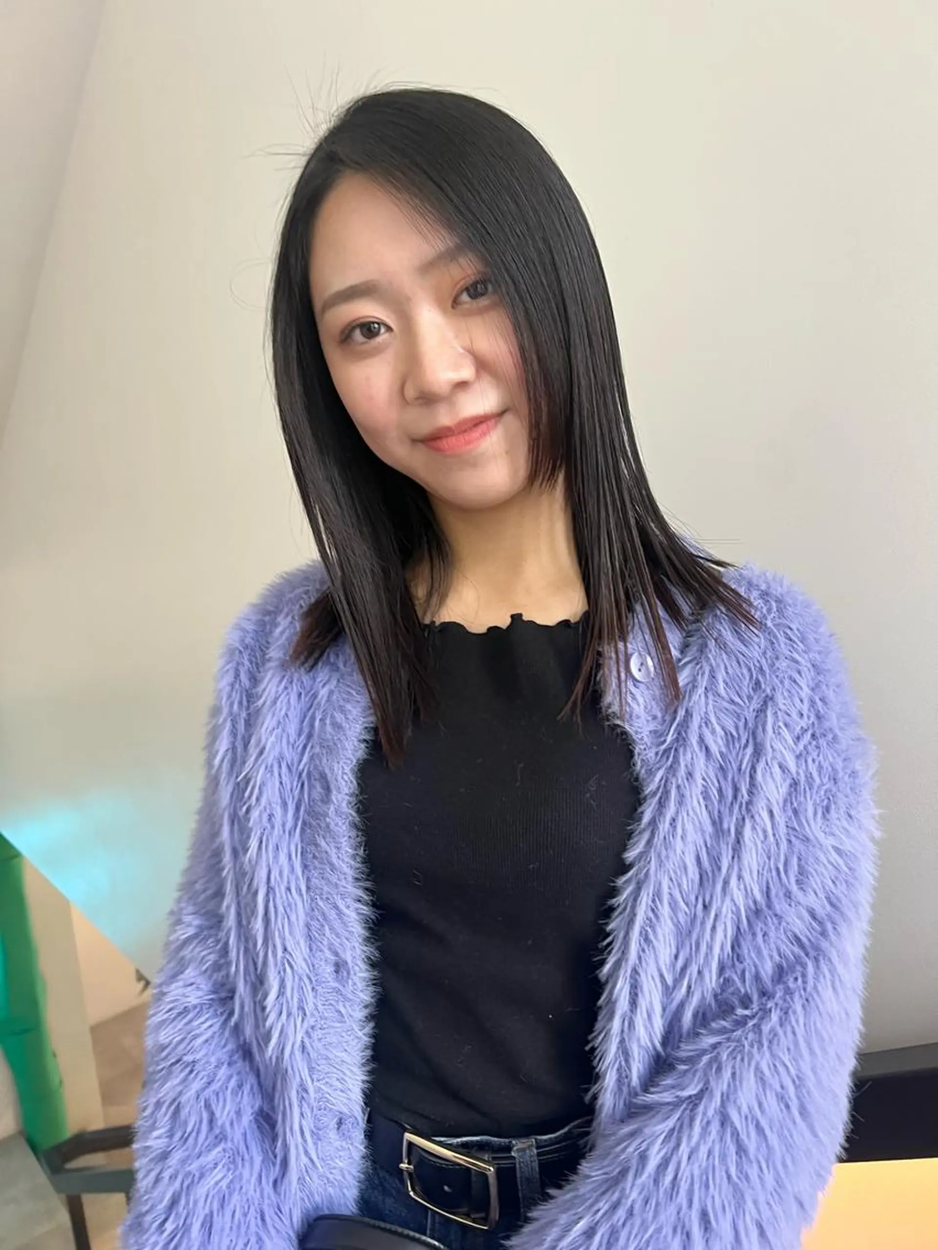 ミディアム 顔周りカット/透明感 カラー✂️MEIのヘアスタイル