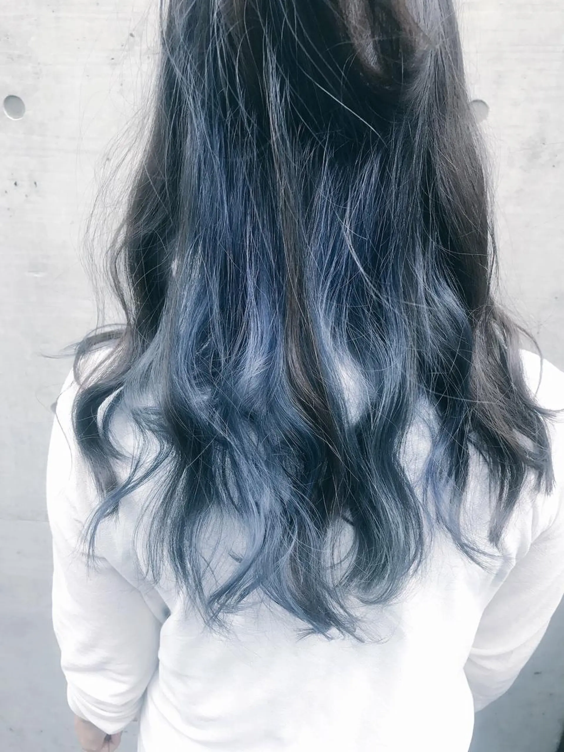 ロング カラー ブルーカラー インナーカラー ていねい技術No.1 🌈諏訪 健太のヘアスタイル