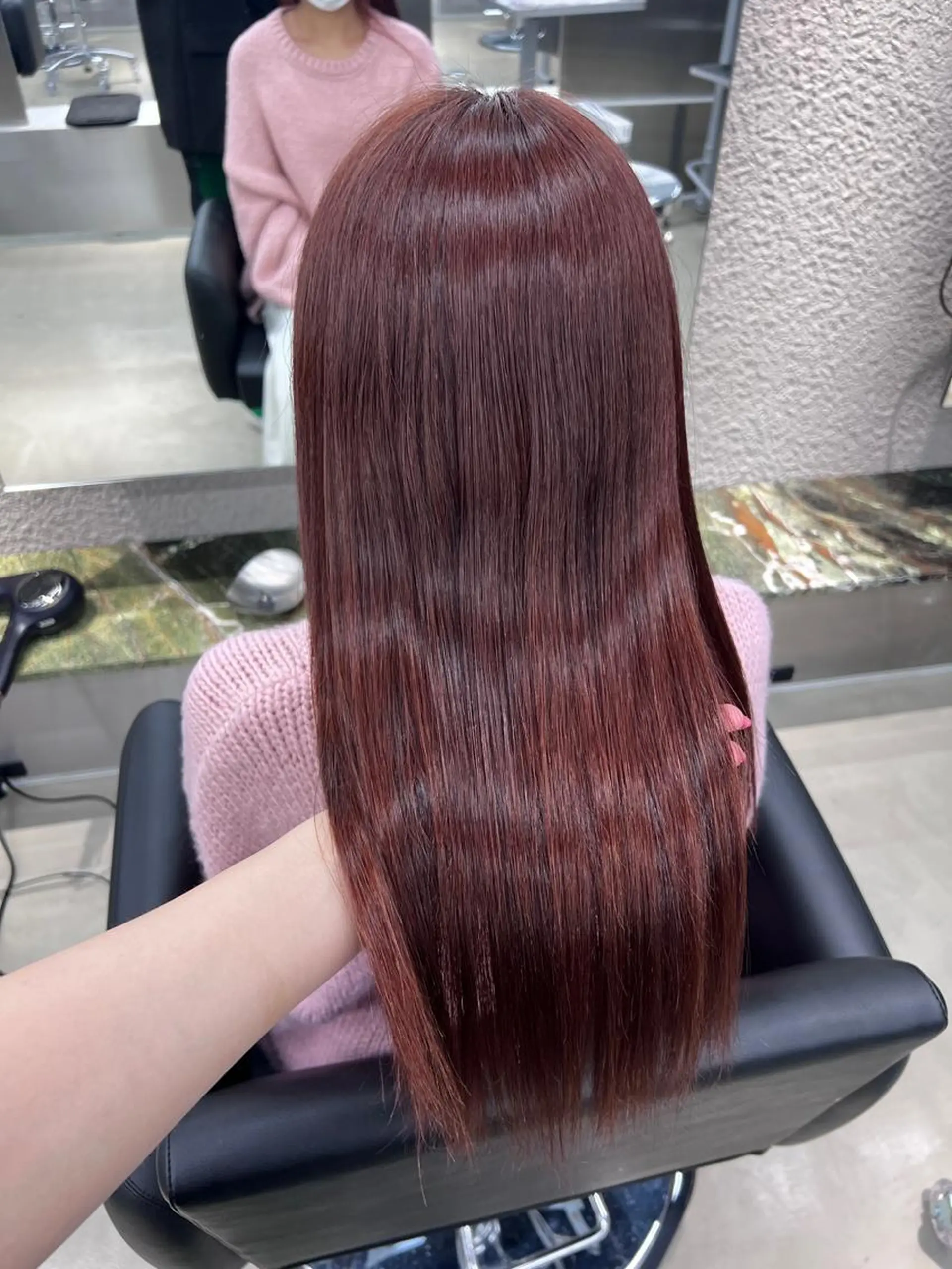 ミディアム カラー ブラウンカラー ピンクカラー ピンクブラウン 紬/enne/ブリー チ/ハイトーンのヘアスタイル