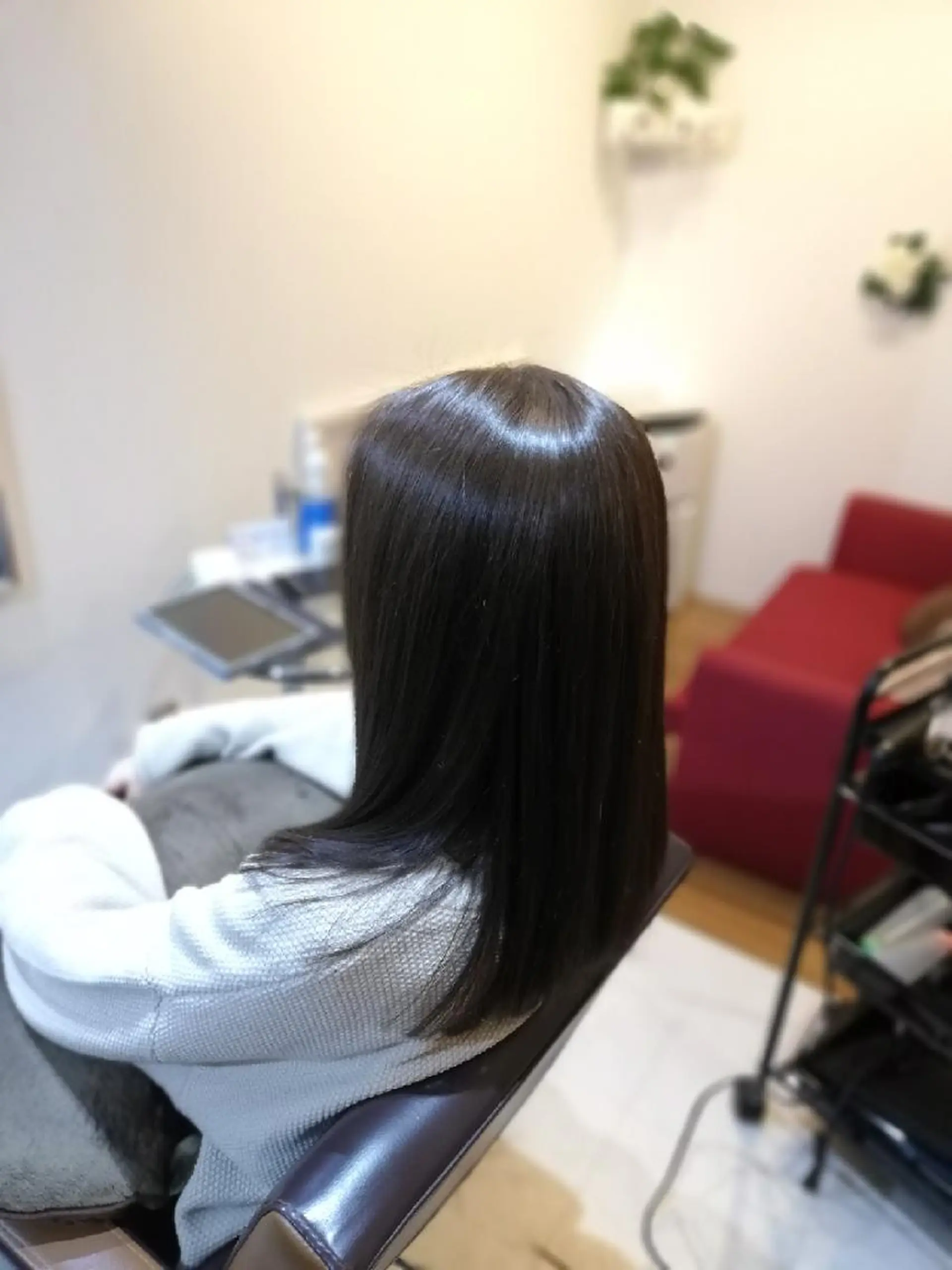 セミロング カラー カット ヘアカラー 北林 弘展のヘアスタイル