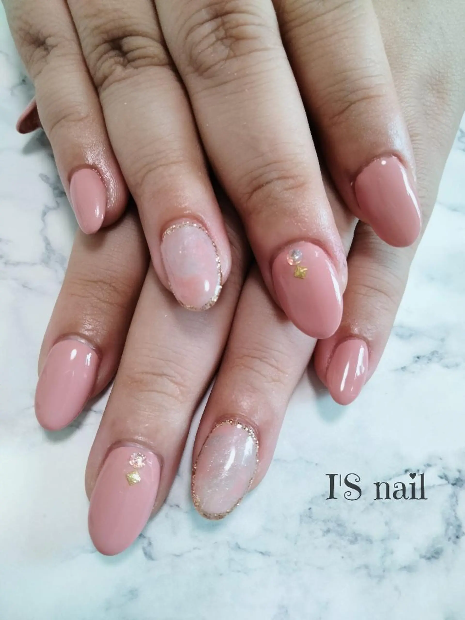 ネイル 長さ出し ジェルネイル I'S nail 佐野のネイルデザイン