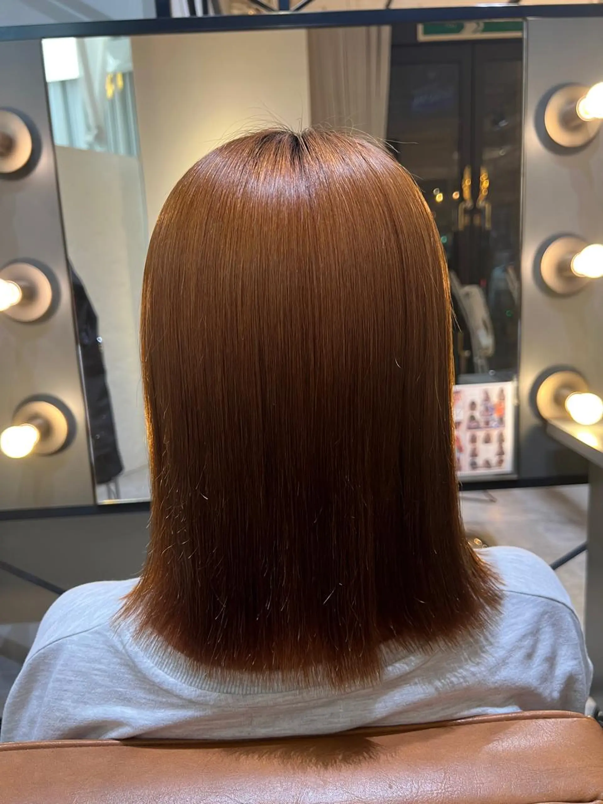 セミロング カット 縮毛矯正 トリートメント 髪質改善ストレート Kantaのヘアスタイル