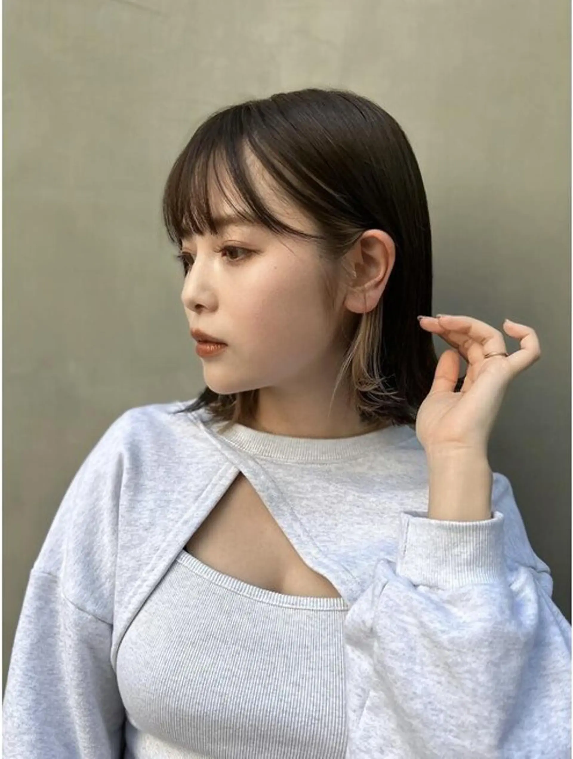 ショート 顔まわりレイヤー 髪質改善 韓国風ヘア レイヤーカット 似合わせカット カット 髪質改善🇰🇷レイ ヤーカット/艶透明髪のヘアスタイル