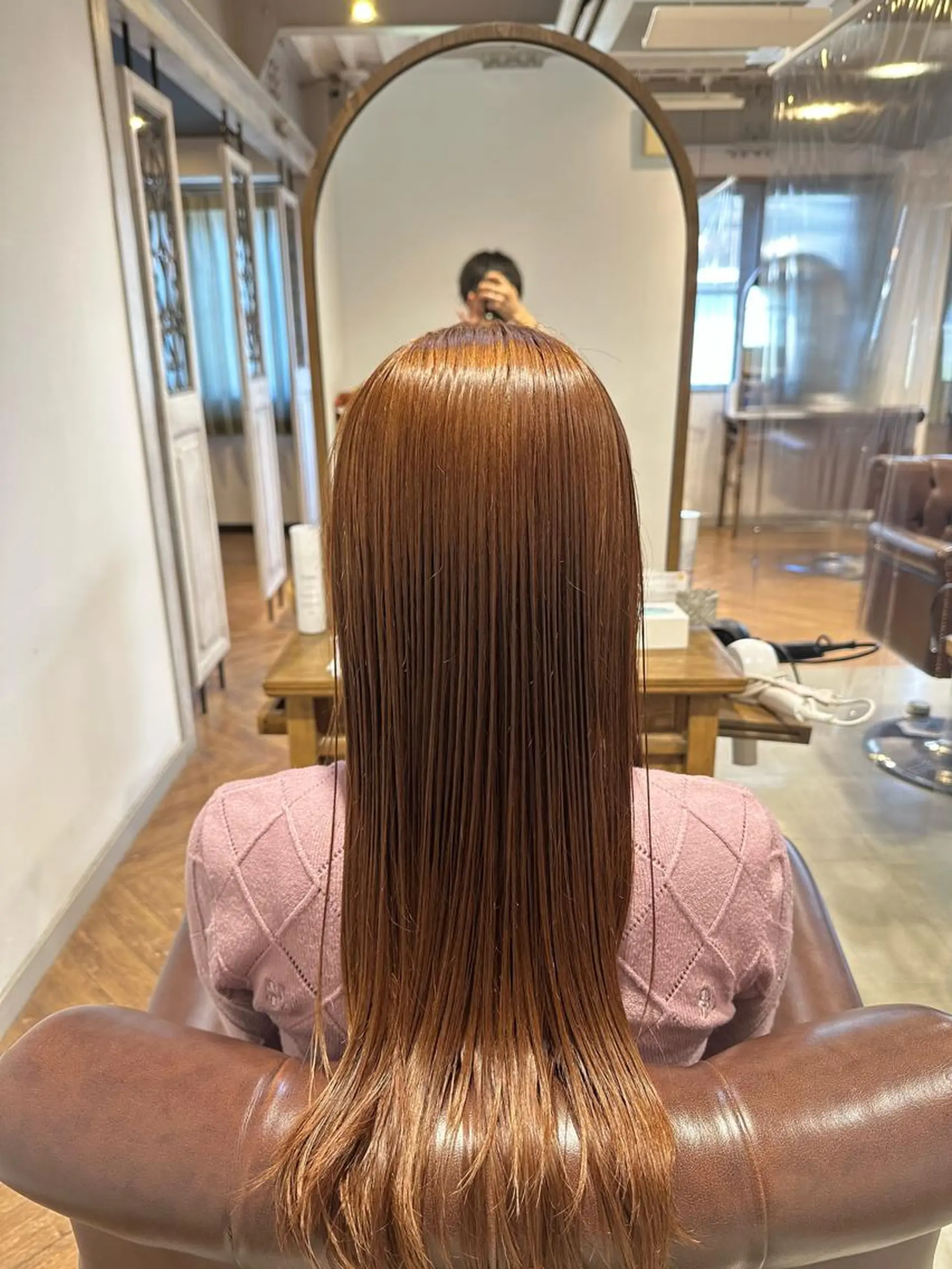 ロング カラー ブリーチ ダブルカラー 馬渕 拓海のヘアスタイル